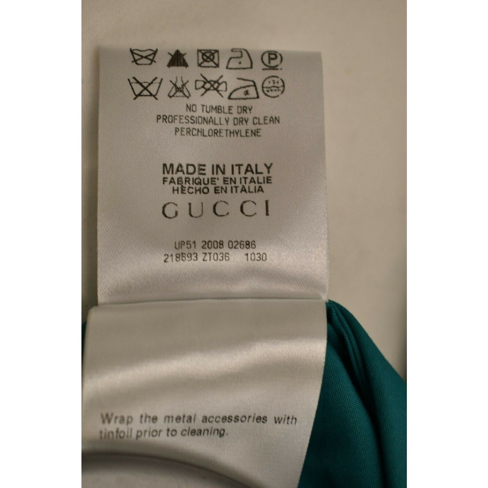 Gucci GUCCI GREEN COTTON STRAP BELTED ZIP HOLTER DRESS TOP 42 / M Size M / US 6-8 / IT 42-44 - 9 Thumbnail