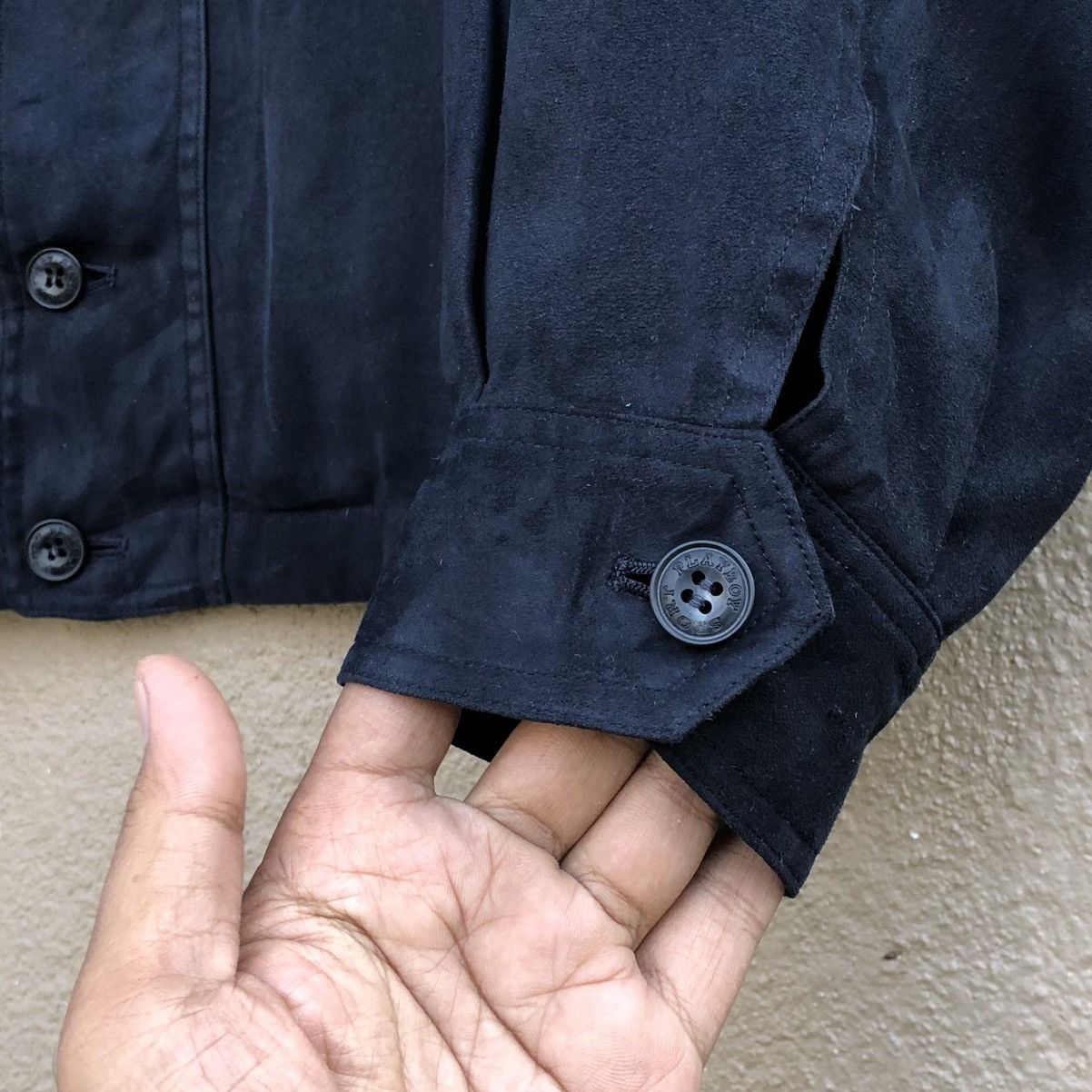 Playboy Vintage Playboy Men’s Black Suede Bomber Jacket Size US L / EU 52-54 / 3 - 8 Thumbnail