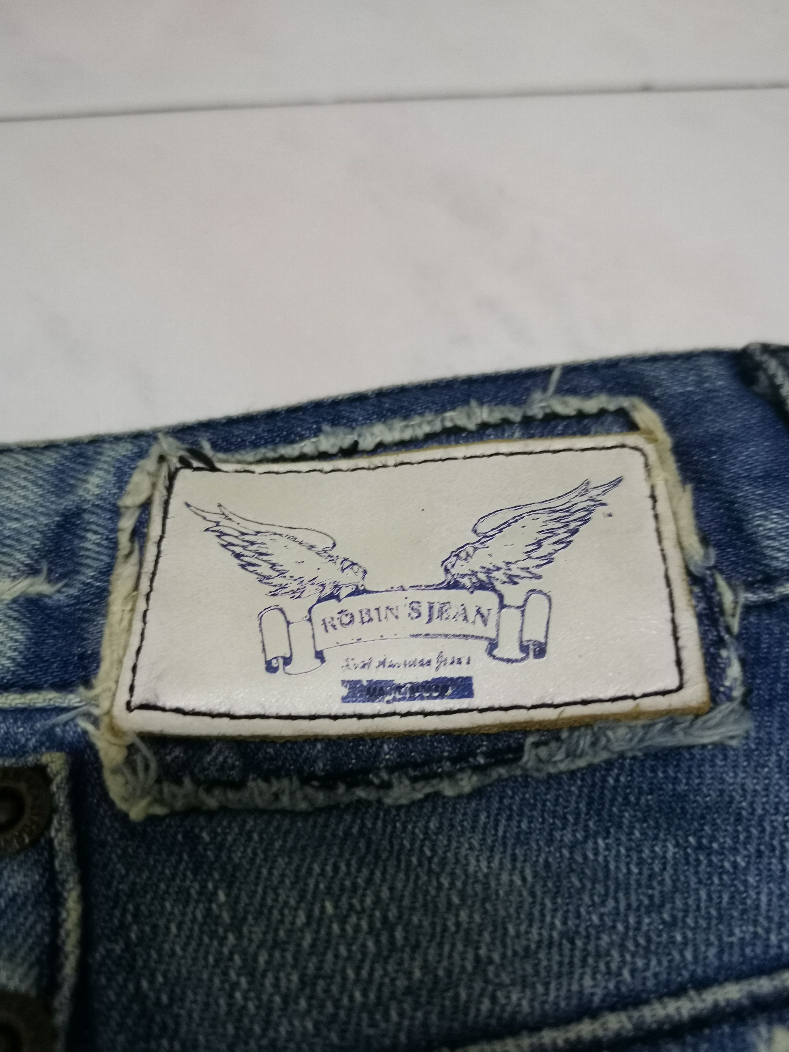 Robins Jeans Robin’s Jean Studded Denim Pants Y2K Hip Hop Rare Design Size US 31 - 5 Thumbnail