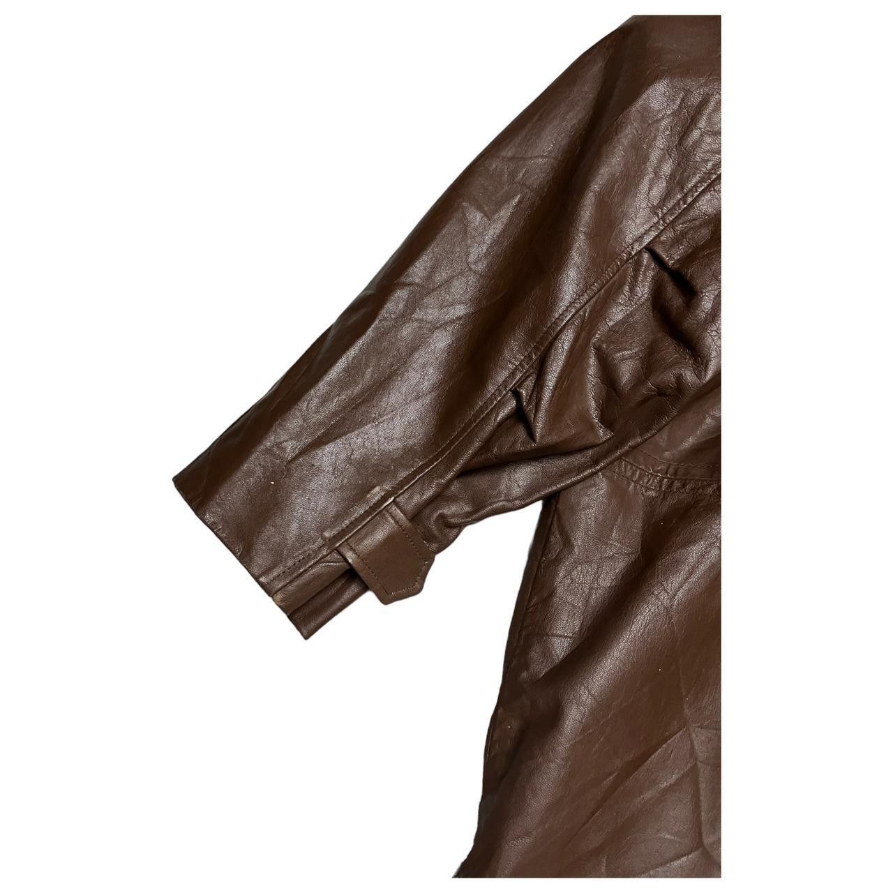 Vintage Vintage 90s GENUINE LEATHER Brown Retro Coat Size US S / EU 44-46 / 1 - 3 Thumbnail