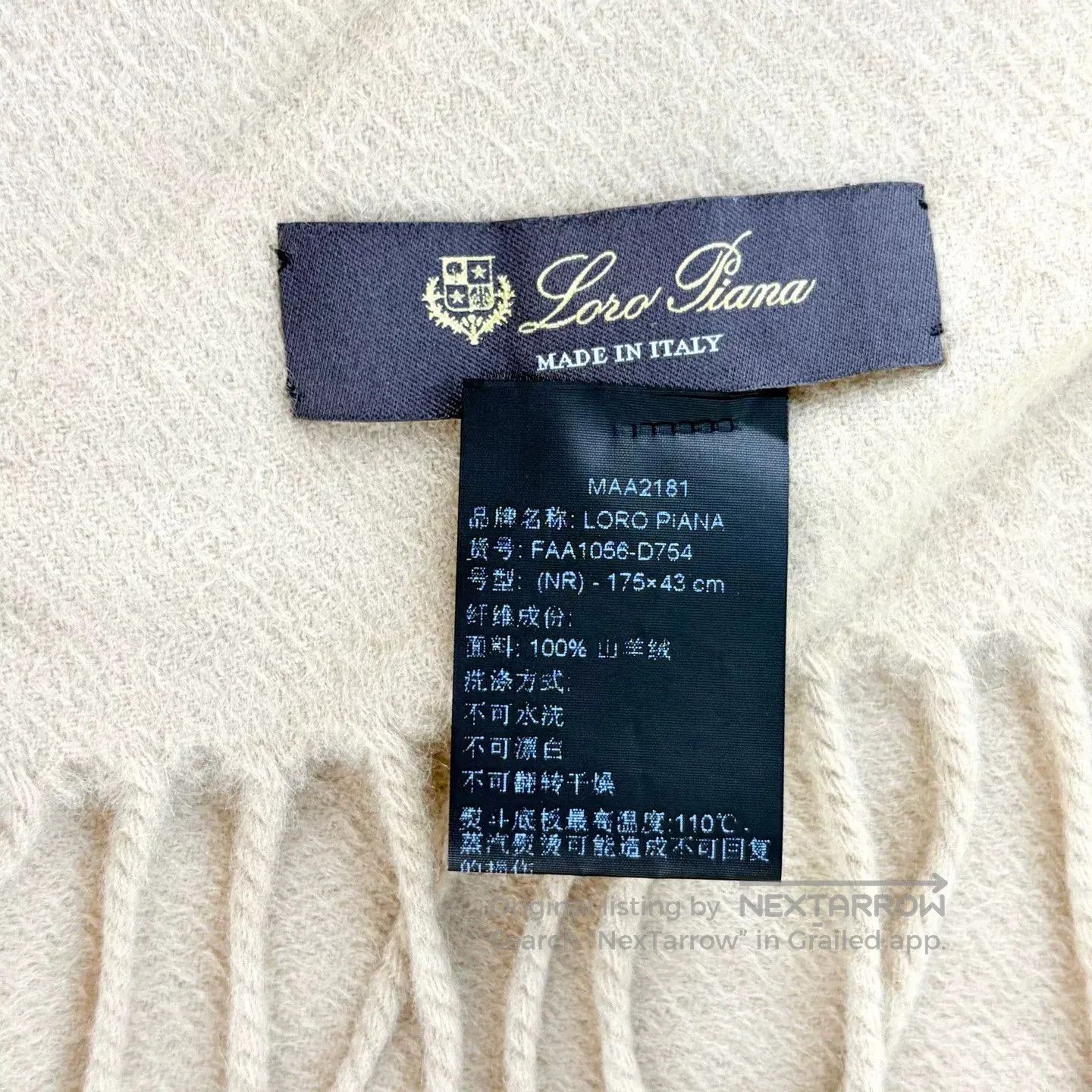 Loro Piana Loro Piana Camel Cashmere Fringed Scarf. Size ONE SIZE - 5 Thumbnail