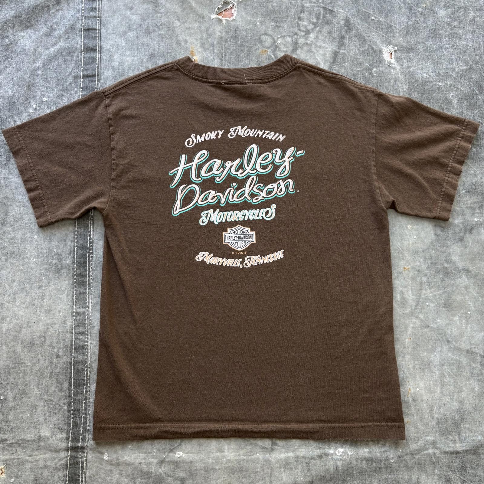 Harley Davidson Vintage Y2K Floral Harley Davidson Smoky Mountain Shirt Size M / US 6-8 / IT 42-44 - 2 Thumbnail