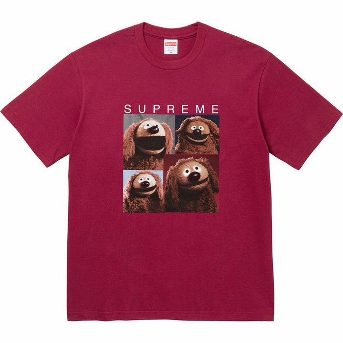 Supreme Supreme x The Muppets Rowlf Tee SS24 Cardinal Red CONFIRMED ...