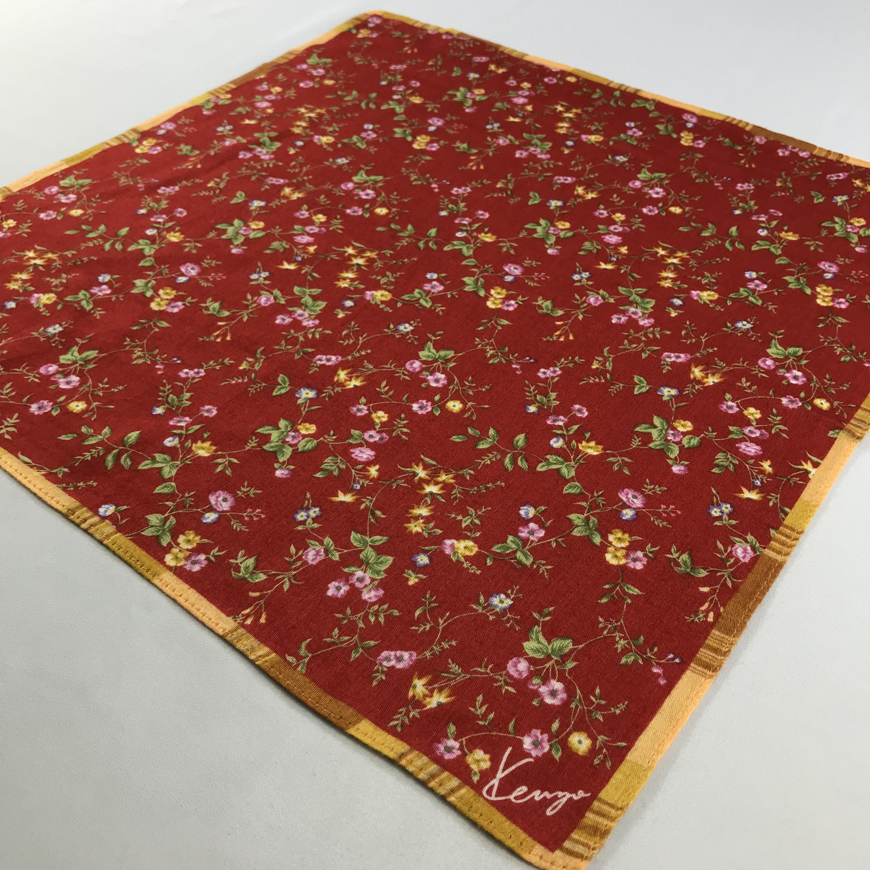 Kenzo × Vintage Kenzo Bandana / Handkerchief / Neckerchief - S2662 Size ONE SIZE - 2 Thumbnail