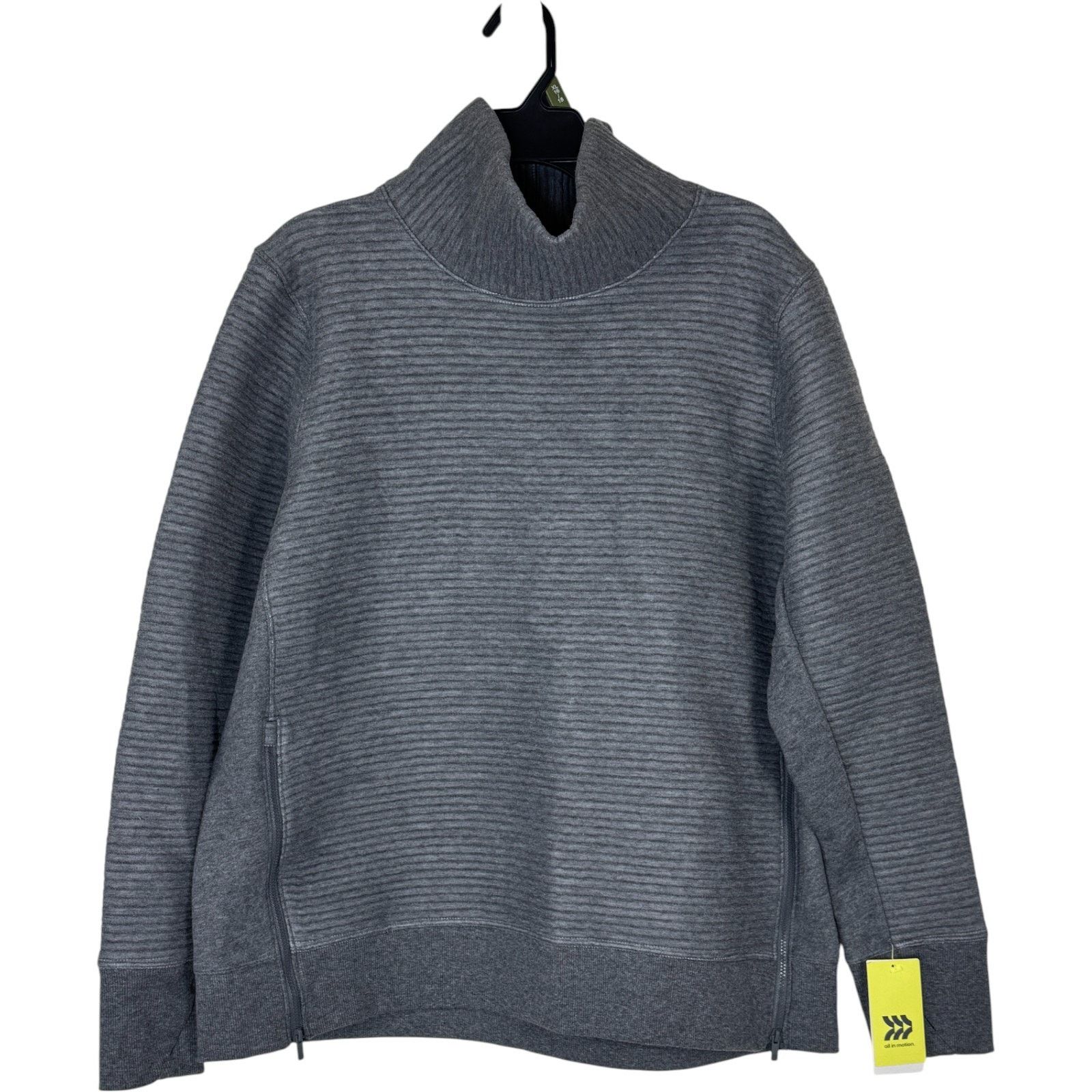 Other All in Motion Gray Funnel Neck Pullover Sweatshirt XXL NWT Size XL / US 12-14 / IT 48-50 - 1 Thumbnail