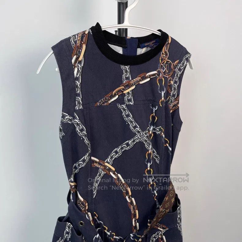 Louis Vuitton Louis Vuitton Chain Print Dress Size XS / US 0-2 / IT 36-38 - 3 Thumbnail