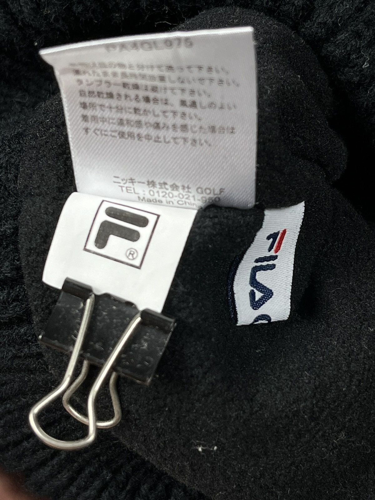 Fila Fila Golf Black Beanie Size ONE SIZE - 5 Thumbnail