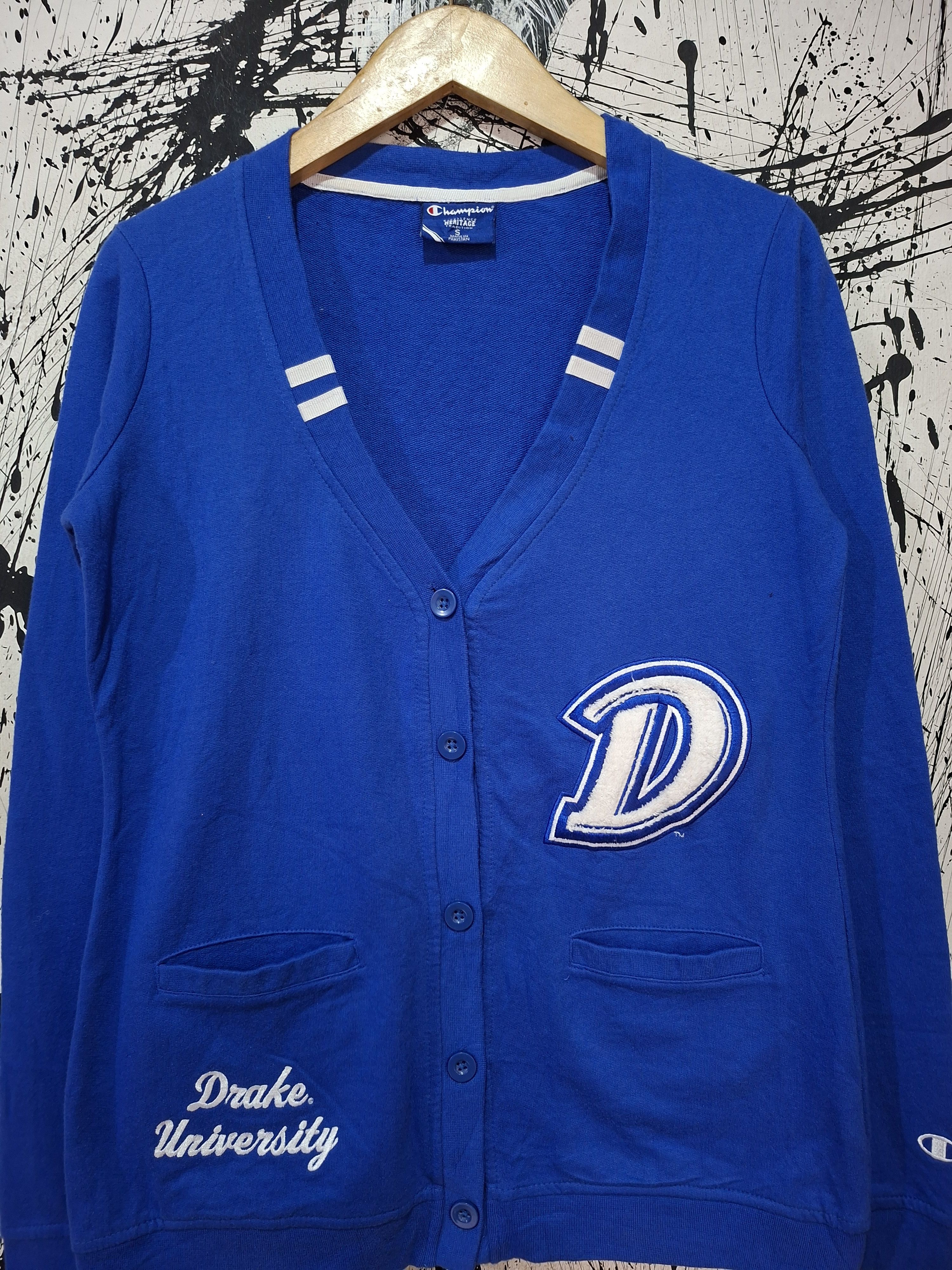 Champion CHAMPION X DRAKE UNIVERSITY ROYAL BLUE CARDIGAN Size US M / EU 48-50 / 2 - 4 Thumbnail