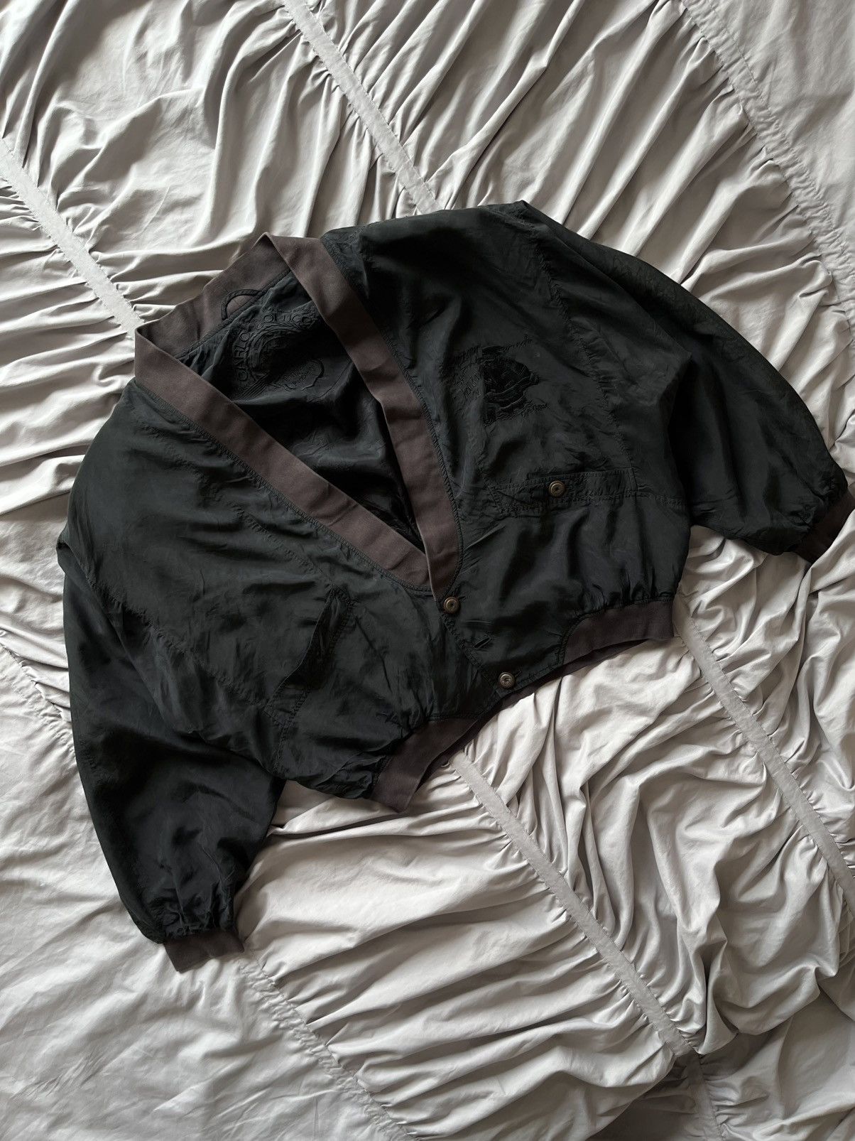 Carlo Colucci Vintage Carlo Colucci Bomber Jacket – Satin Finish Rare 90s Size US L / EU 52-54 / 3 - 1 Thumbnail