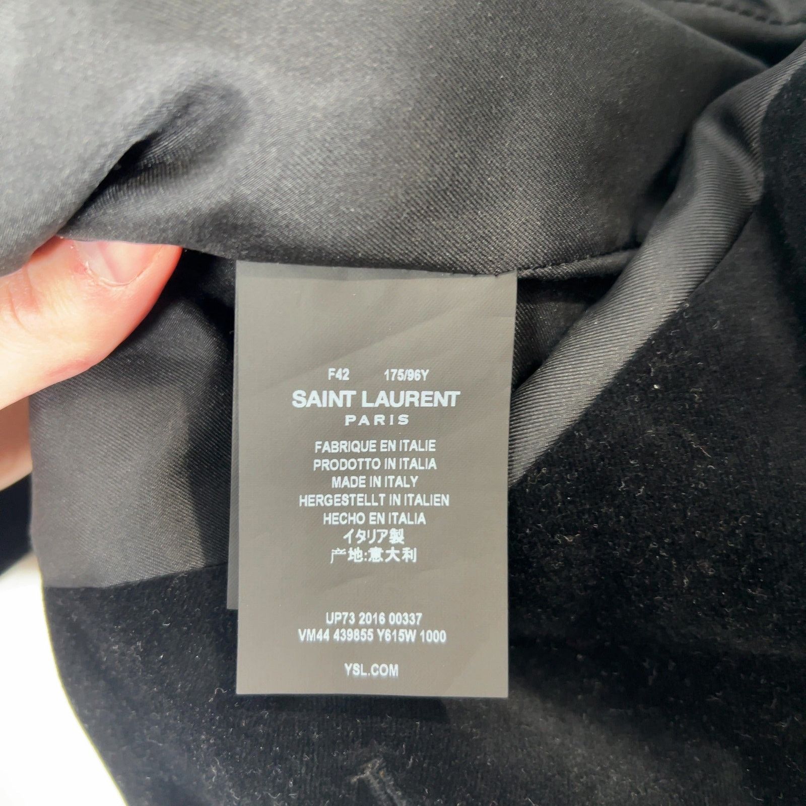 Saint Laurent Paris Saint Laurent Double Breasted Velour Short Blazer Jacket Size S / US 4 / IT 40 - 9 Thumbnail
