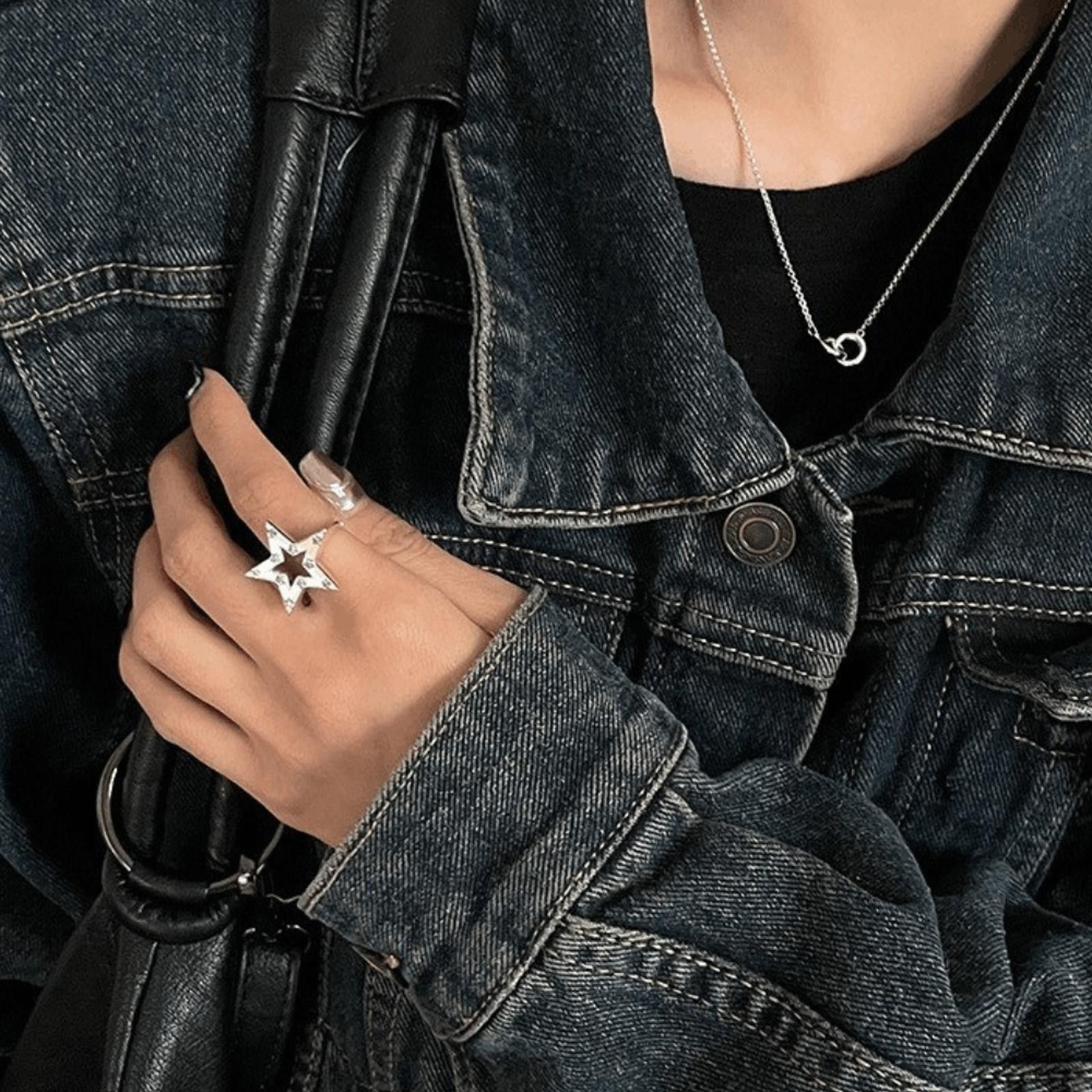 Jewelry STAR Chunky Ring Size ONE SIZE - 8 Thumbnail