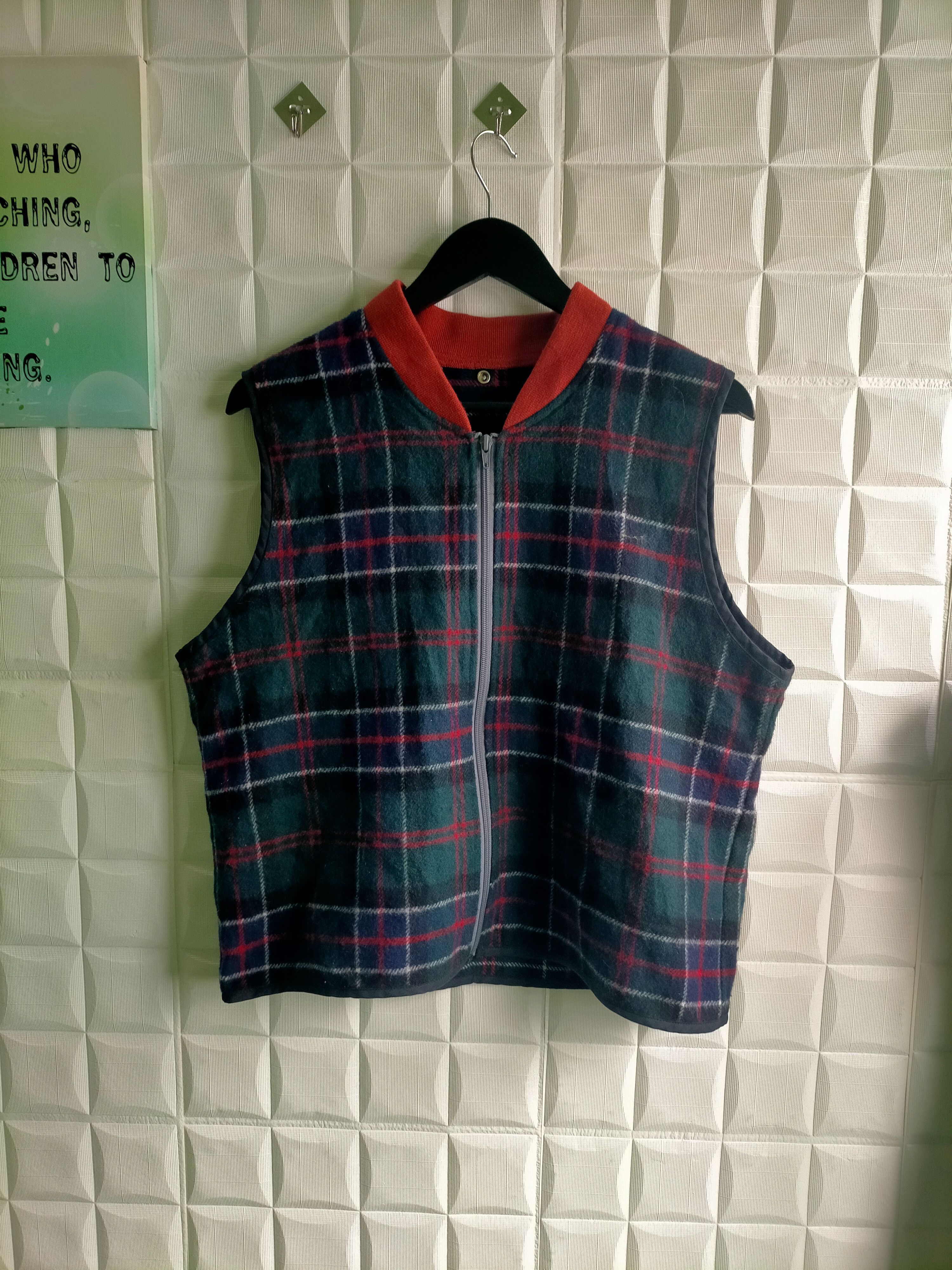 Japanese Brand × Nanamica × The North Face Vintage The North Face x Nanamica Gingham Wool Vest Size US L / EU 52-54 / 3 - 1 Thumbnail
