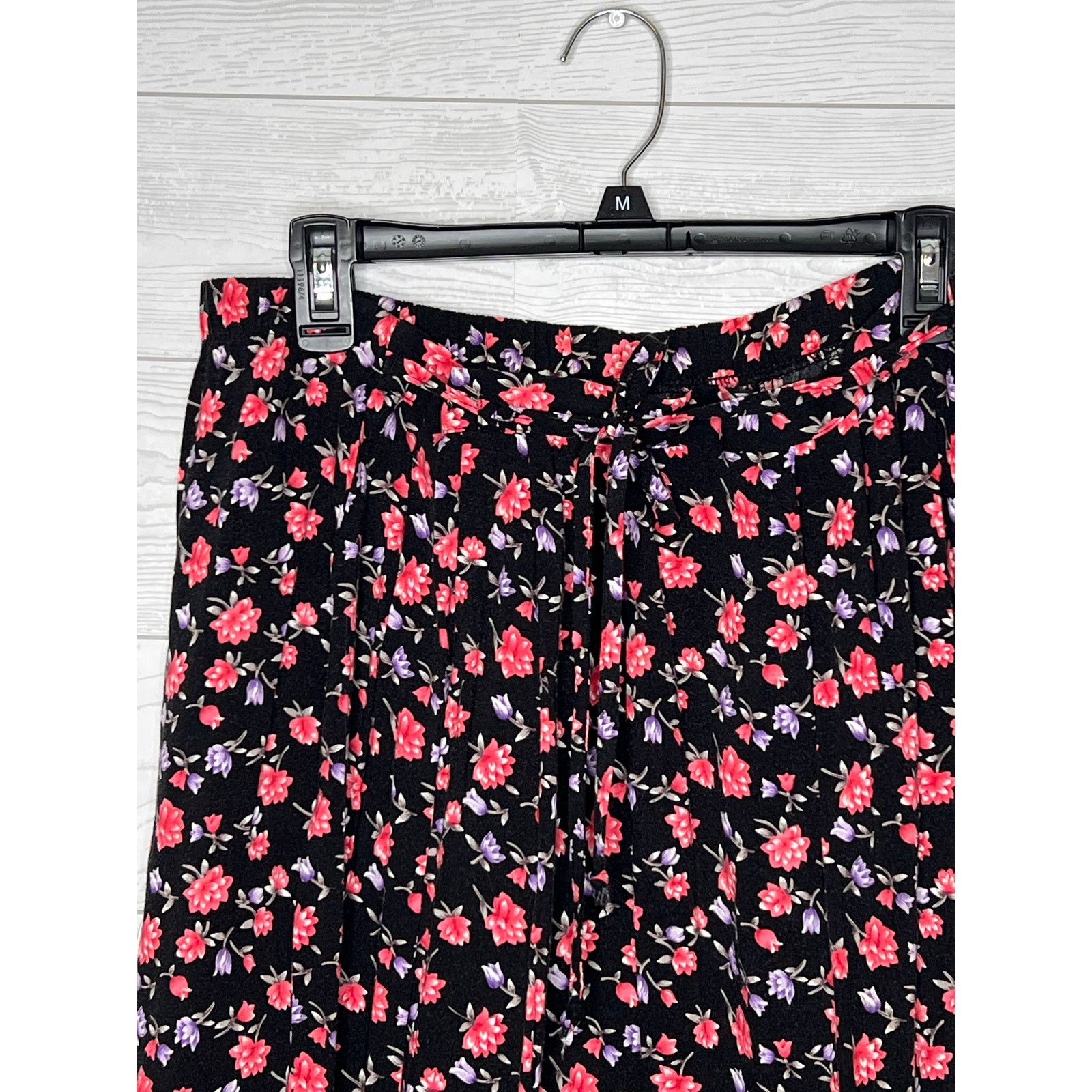 Other Vintage 90s TR Bentley Floral Rayon Maxi Skirt Whimsigoth Size 34" / US 12 / IT 48 - 2 Thumbnail