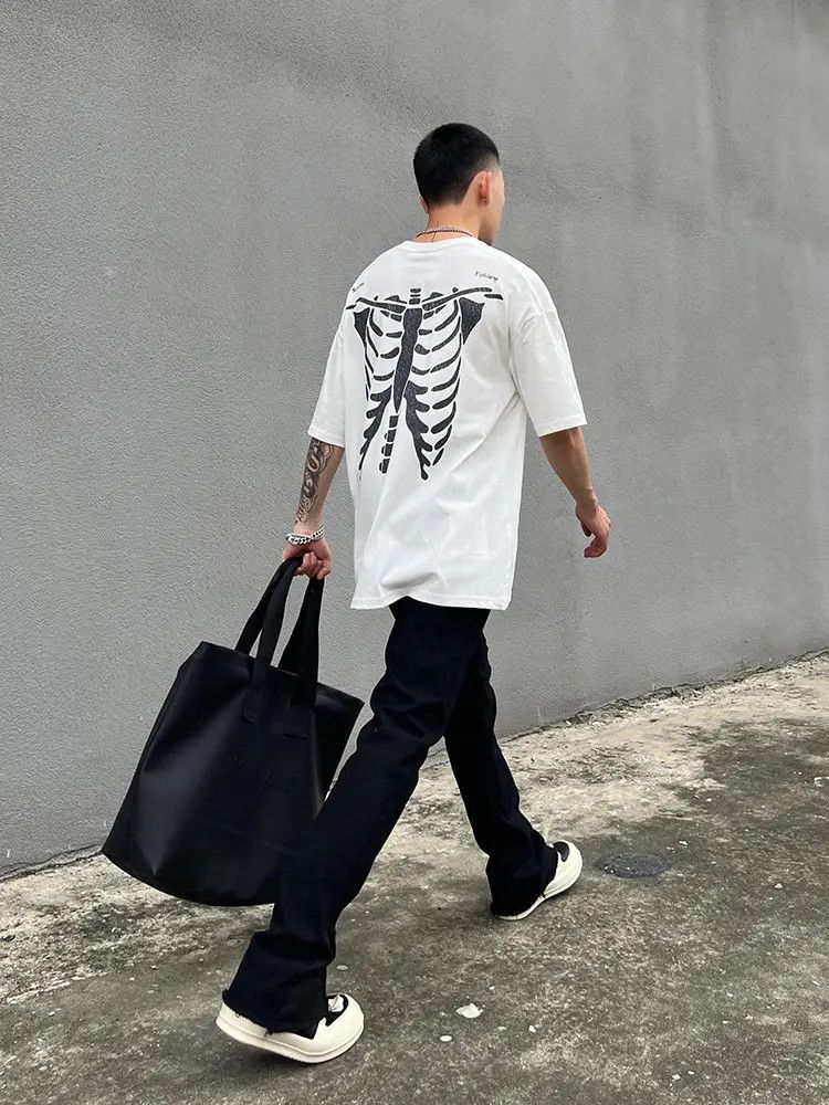 Japanese Brand × Jean Black Stacked Denim Jeans Size US 32 / EU 48 - 2 Thumbnail