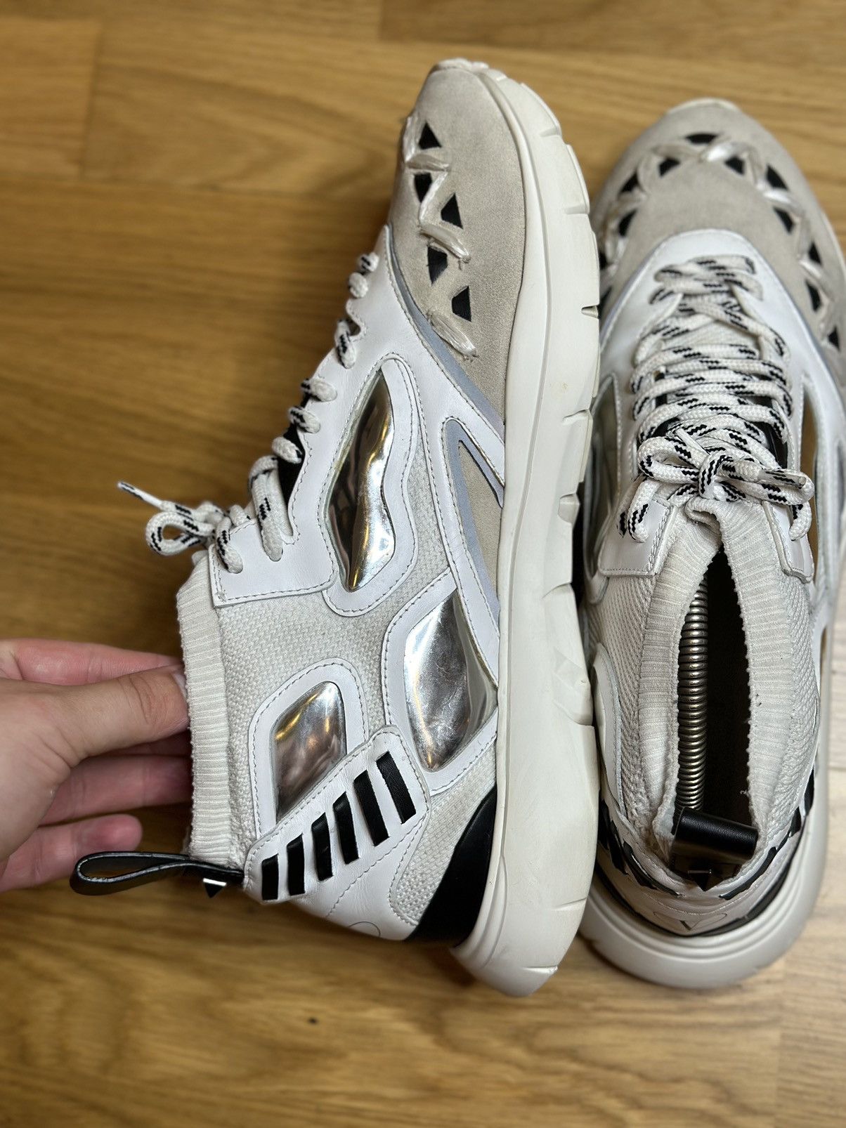 Valentino Vintage Valentino Garavani Reflex Sneakers Hi Top size 45 Size US 12 / EU 45 - 5 Thumbnail