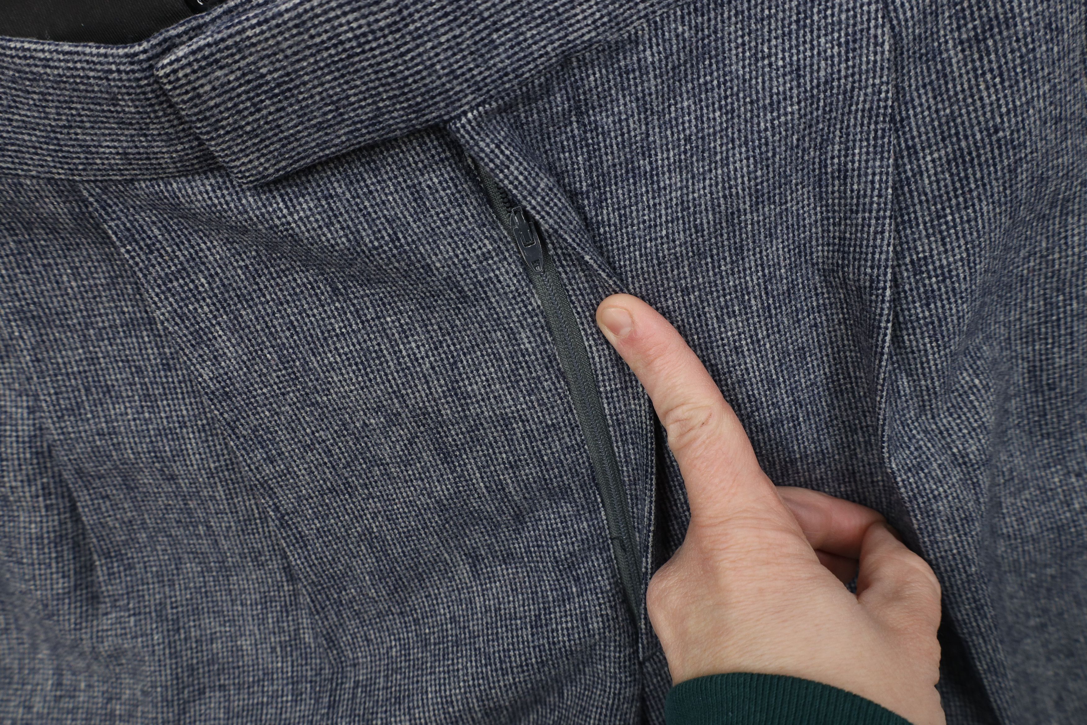 Vintage Vintage 70s Streetwear Knit Wide Leg Chino Pants Blue USA Size US 34 / EU 50 - 7 Thumbnail