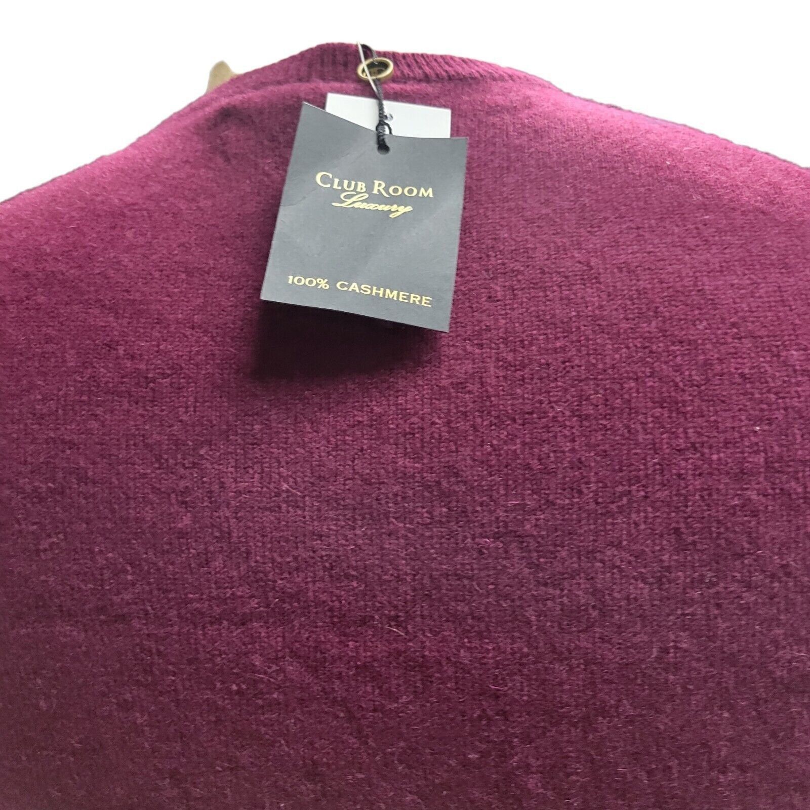 Club Room Men's Clubroom 100% Cashmere Sweater. Size Medium. New With Size US M / EU 48-50 / 2 - 6 Thumbnail