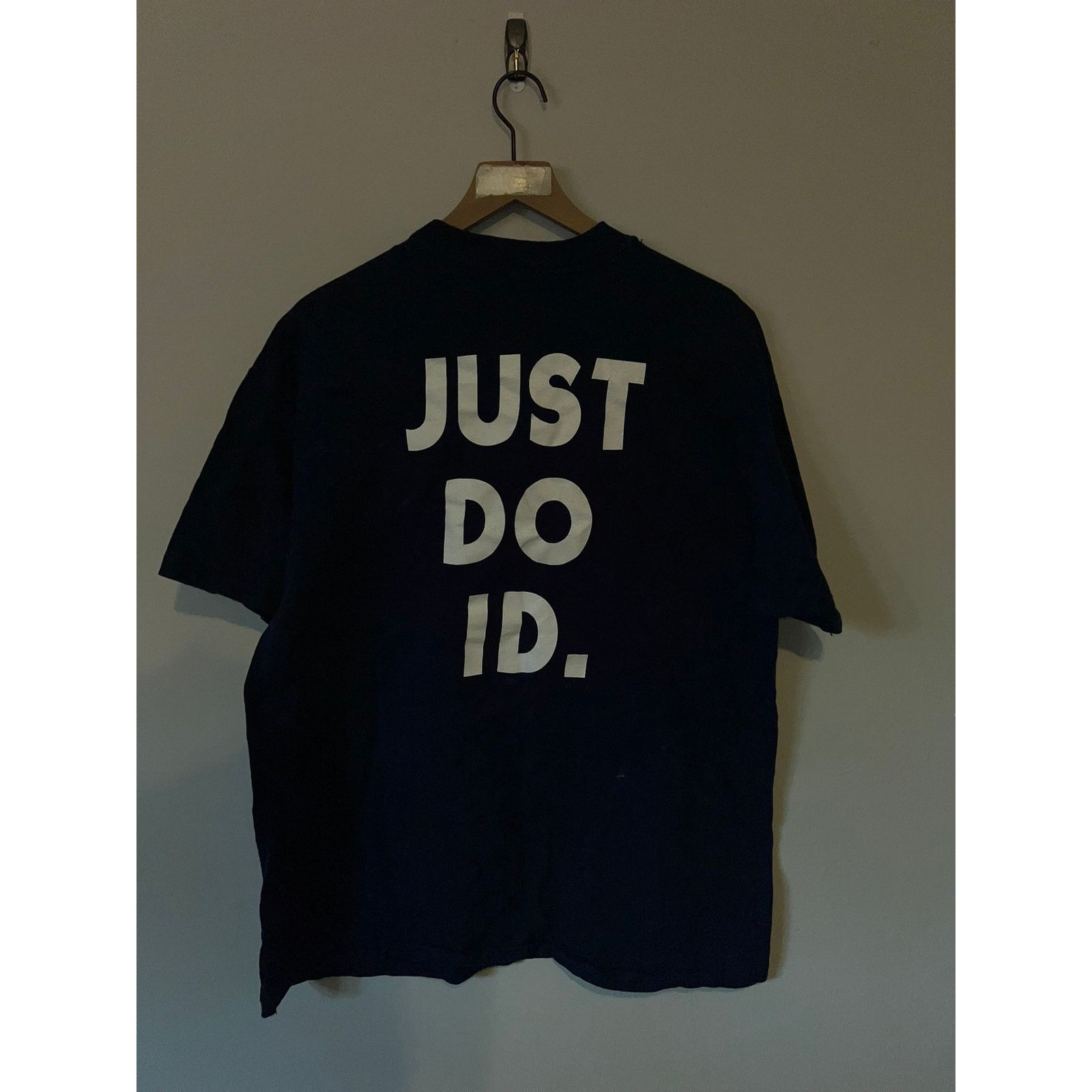 Hanes Vintage Psych Shirt Just Do Id Blue Graphic Tee VTG 90s XL Size US XL / EU 56 / 4 - 6 Thumbnail