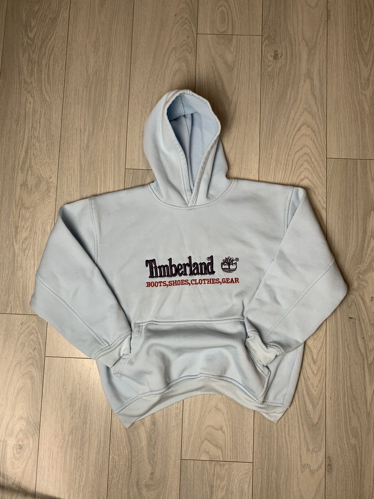 Timberland Vintage Hoodie Timberland Sky Blue Colour Size US L / EU 52-54 / 3 - 1 Thumbnail