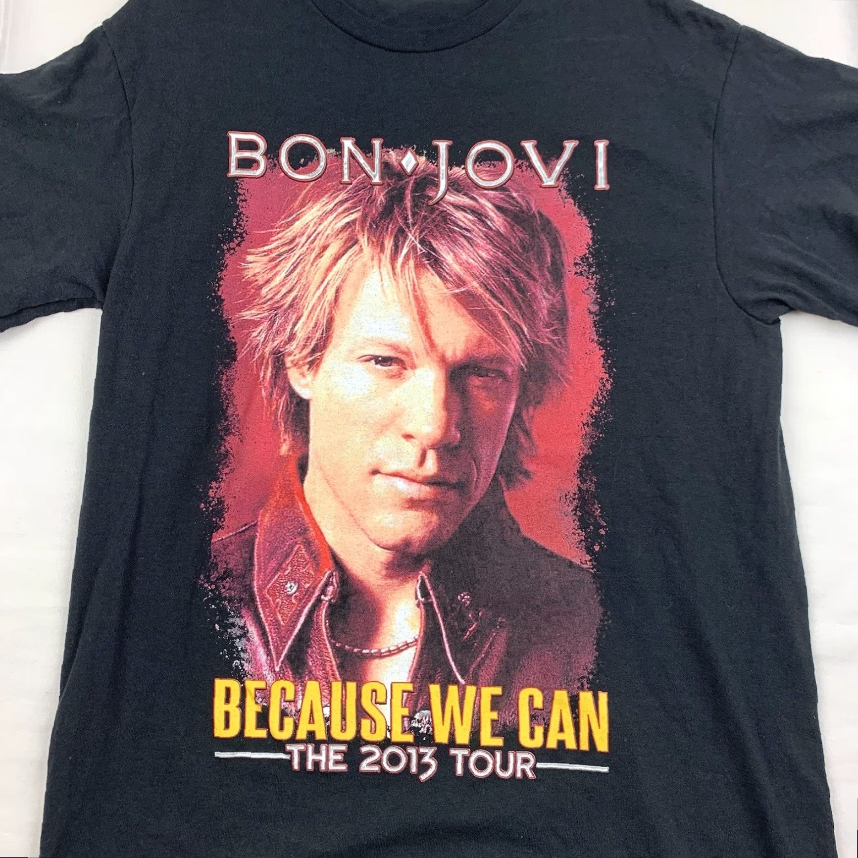Delta Bon Jovi 2013 Tour T Shirt Adult Medium Black Band Tee Because We Can Tour Music Shirt Mens M Black Band Tee 2013 Tour Bon Jovi Size US M / EU 48-50 / 2 - 2 Thumbnail