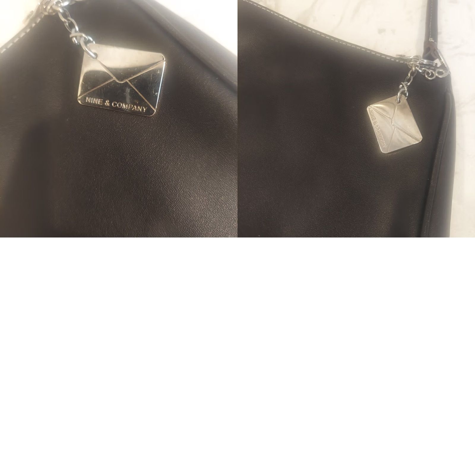 Vintage VINTAGE Nine & Co Women's Black Shoulder Hand Bag 7" Mini with Charm Size ONE SIZE - 9 Thumbnail
