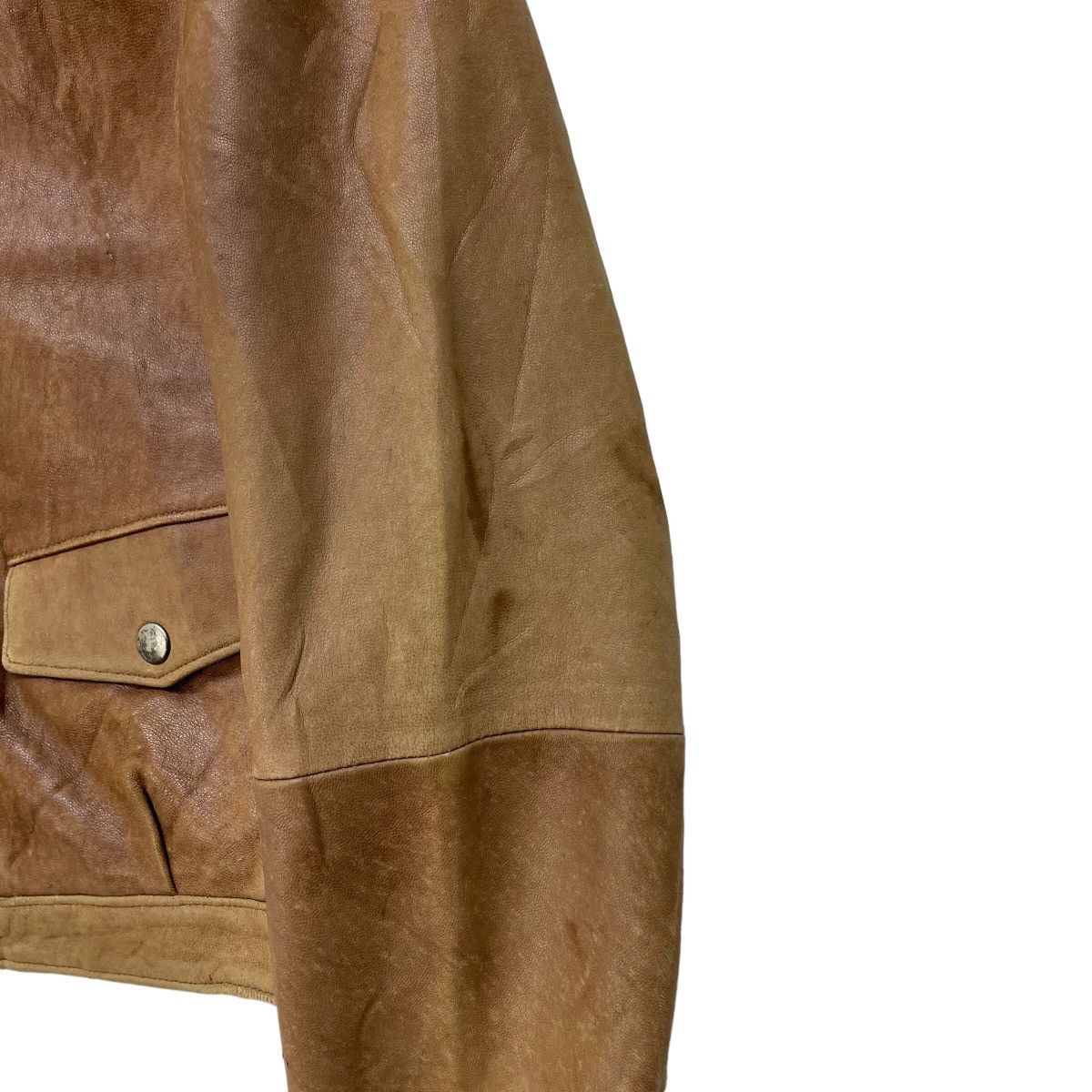 EB Denim × Japanese Brand Genuine Leather EB Jacket Riri Zipper Size M / US 6-8 / IT 42-44 - 7 Thumbnail