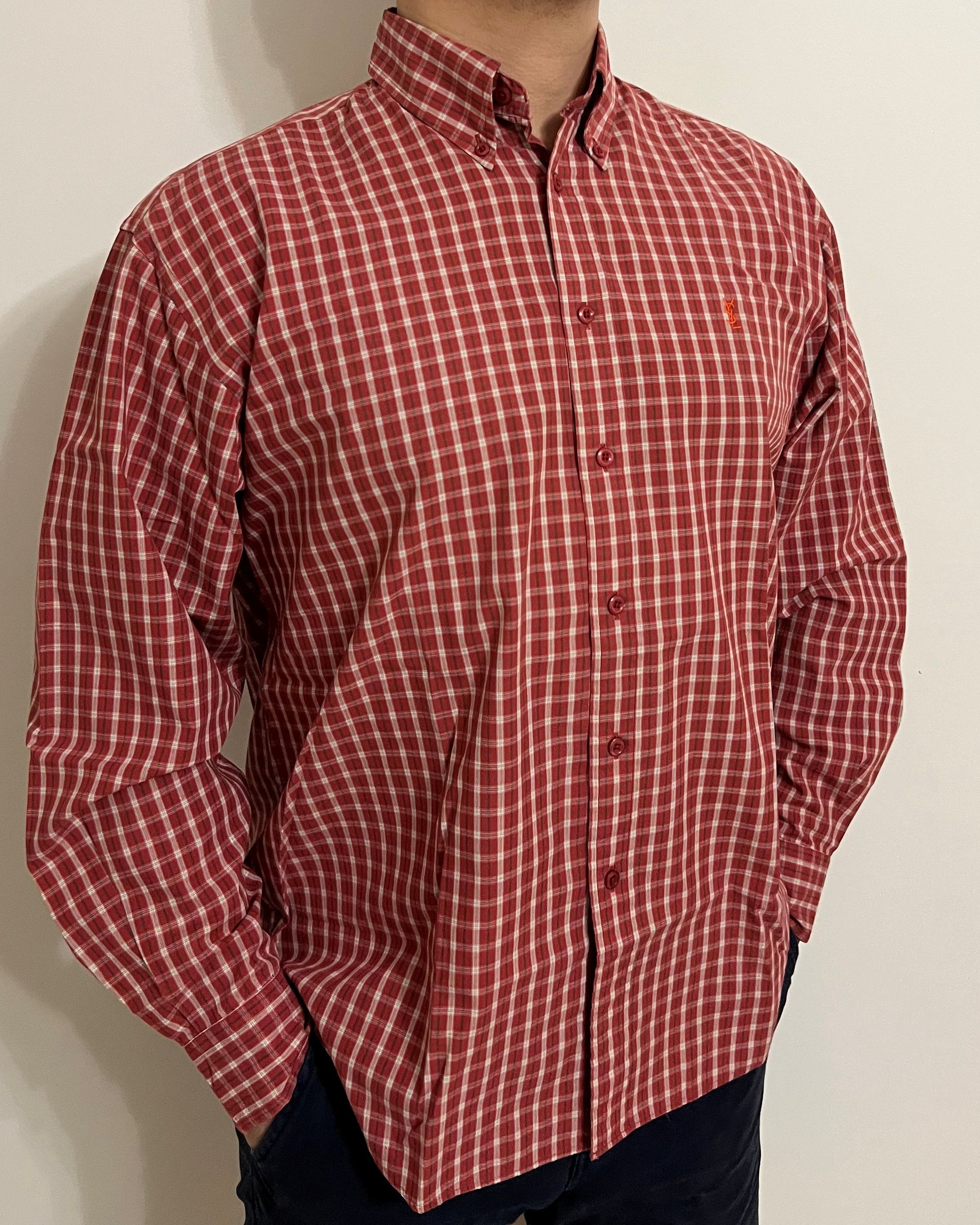 Yves Saint Laurent VINTAGE Y2K YSL YVES SAINT LAURENT SHIRT Size US L / EU 52-54 / 3 - 2 Thumbnail
