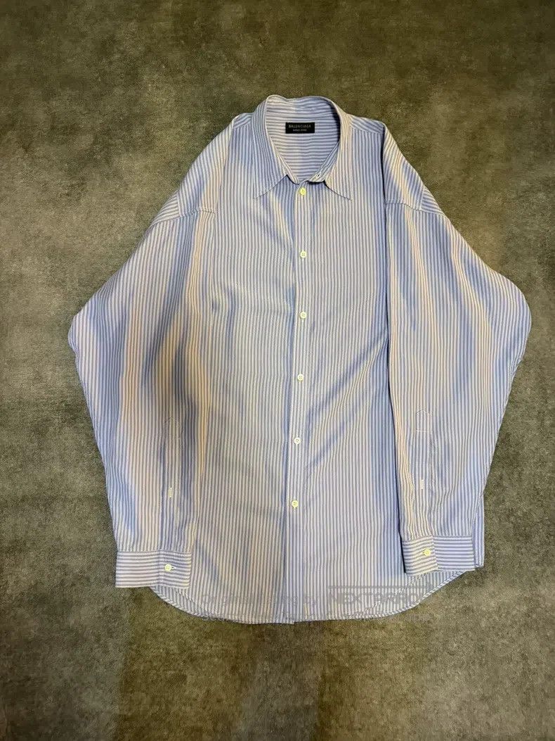 Balenciaga Balenciaga Striped Point Collar Single Breasted Long Sleev Size US XS / EU 42 / 0 - 1 Thumbnail
