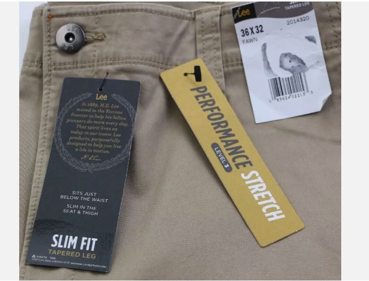 Lee Lee W36 L32 Modern Series Slim Tapered Stretch Pants New Size US 36 / EU 52 - 10 Thumbnail