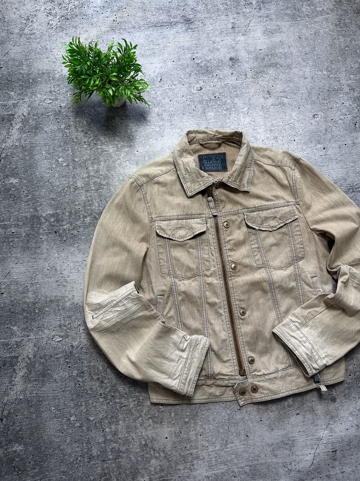 Marithe + Francois Girbaud Vintage Marithe Francois Girbaud Faded Archive Y2K Jacket Size M / US 6-8 / IT 42-44 - 3 Thumbnail