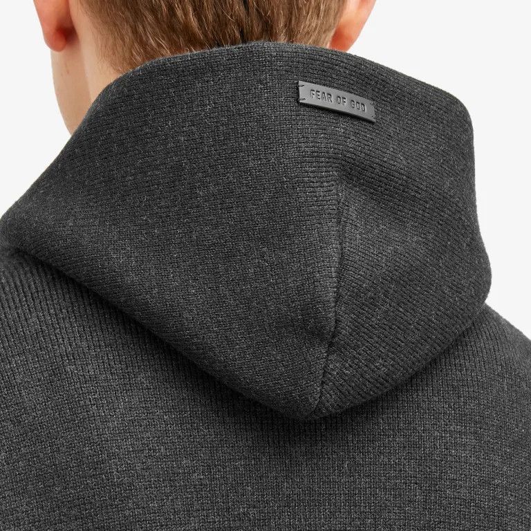 Fear of God o1s22i1n1024 Hooded Knit Sweatshirt in Black Size US S / EU 44-46 / 1 - 5 Thumbnail