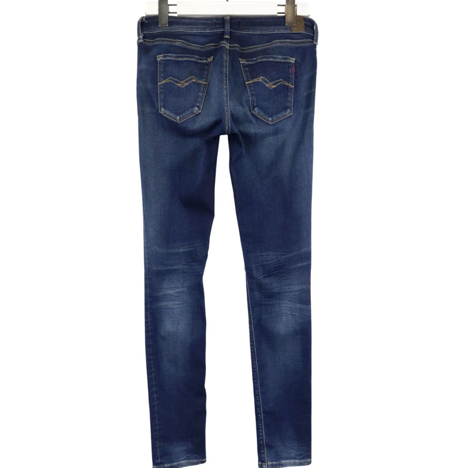 Replay Replay Luz Jeans Women's W29/L32 Fade Effect Whiskers Zip Fly Stretch Blue Jeans Size 29" - 2 Thumbnail
