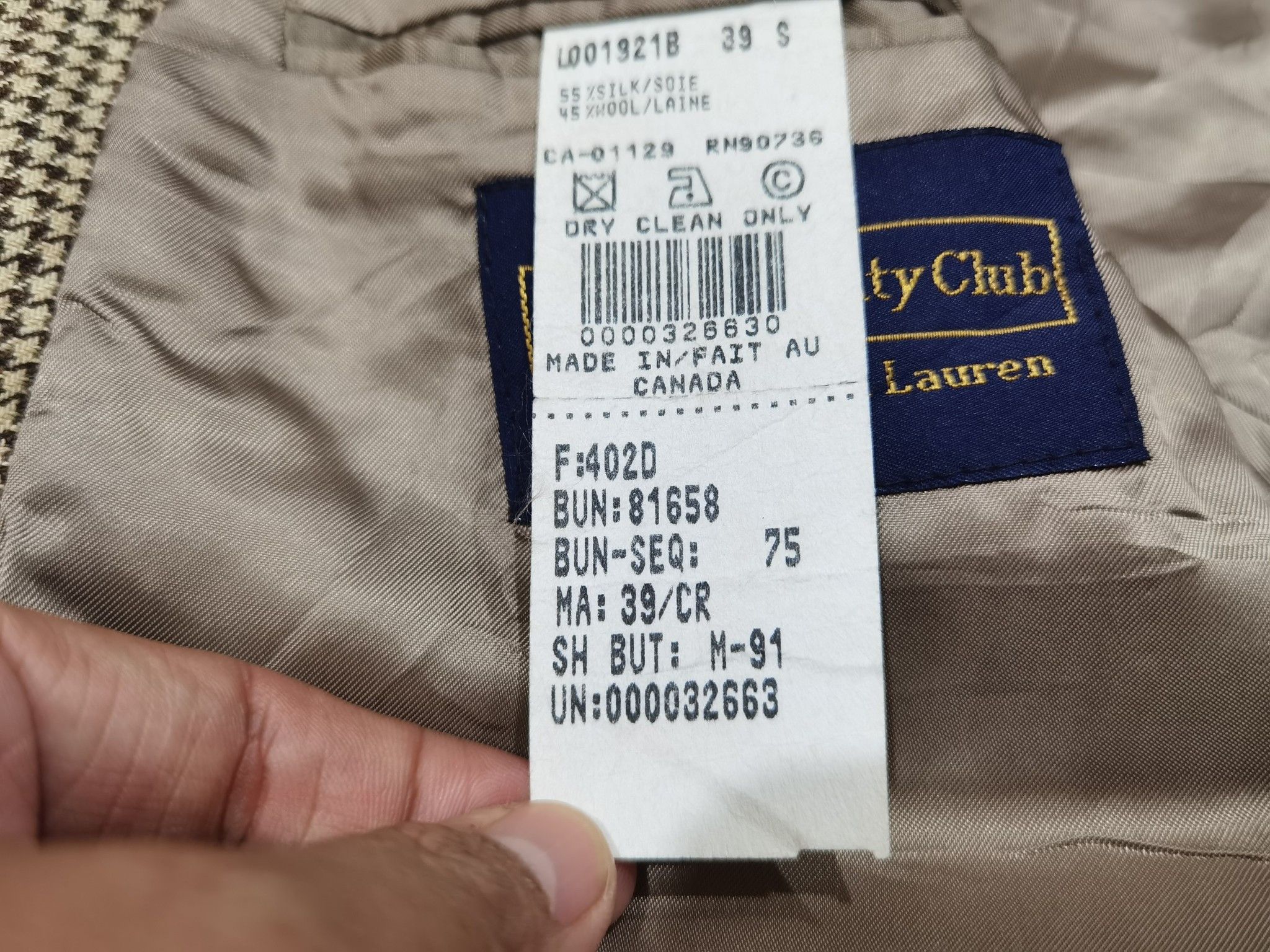 Polo Ralph Lauren Polo University Club by Ralph Lauren S 5140 Size 34S - 6 Thumbnail