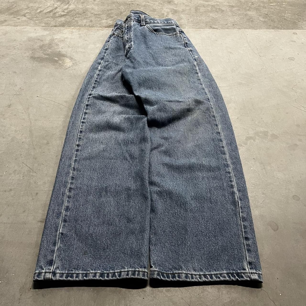 Japanese Brand × Vintage Vintage Y2K/2000s Baggy Skater Style Workwear Denim Jeans! Size US 34 / EU 50 - 3 Thumbnail