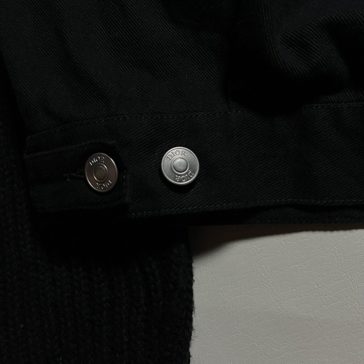 Dior Dior Judy Blame Pin Logo Denim Knitted Sleeves Jacket Size US S / EU 44-46 / 1 - 8 Thumbnail