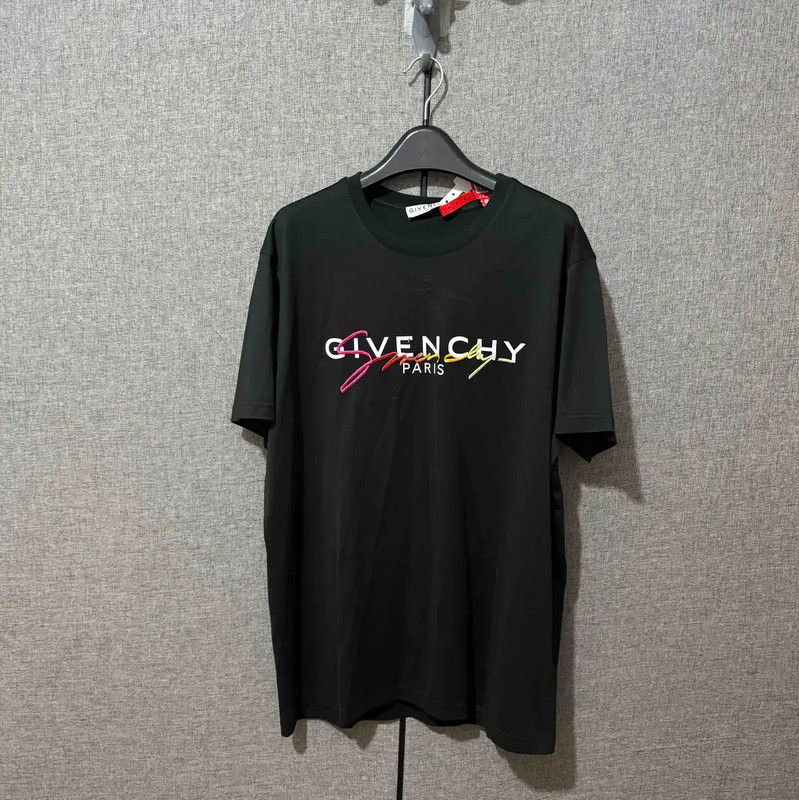 Givenchy Givenchy Black Cotton Logo T-Shirt for Men 0089 Size US S / EU 44-46 / 1 - 1 Thumbnail