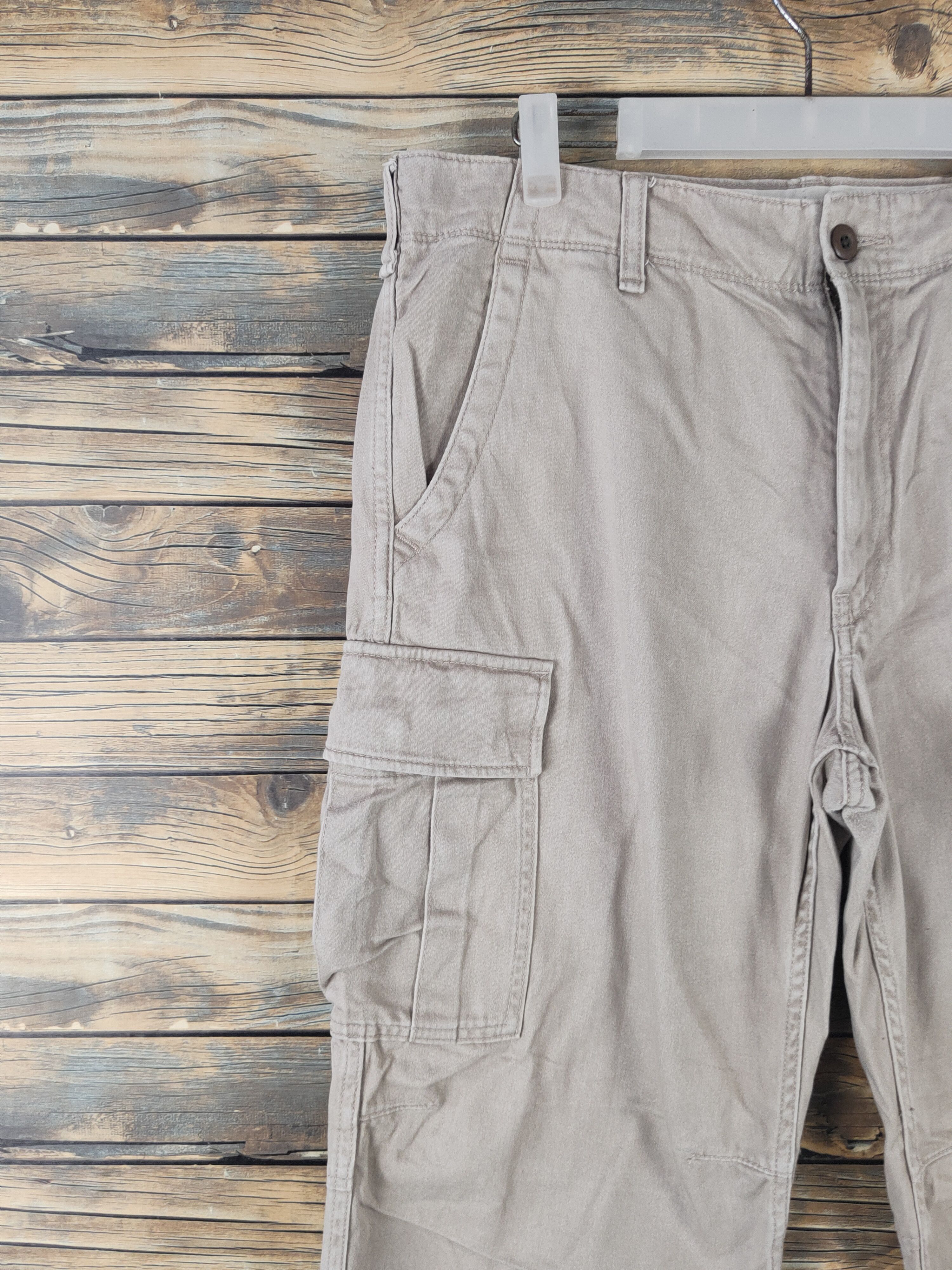 Japanese Brand DL Uniqlo Beige Multipocket Cargo Pants #2117 Size US 36 / EU 52 - 3 Thumbnail