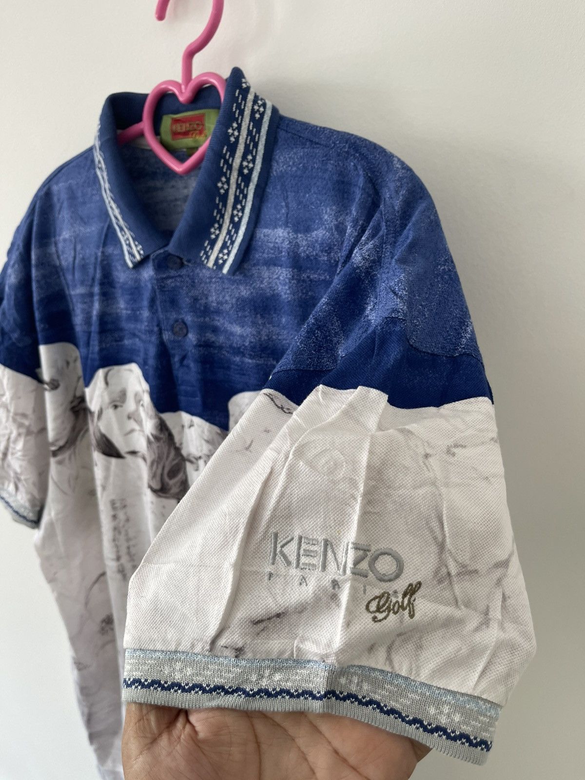 Kenzo Rare Vintage KENZO Golf Mount Rushmore Sculpture Art Polo Size US L / EU 52-54 / 3 - 2 Thumbnail