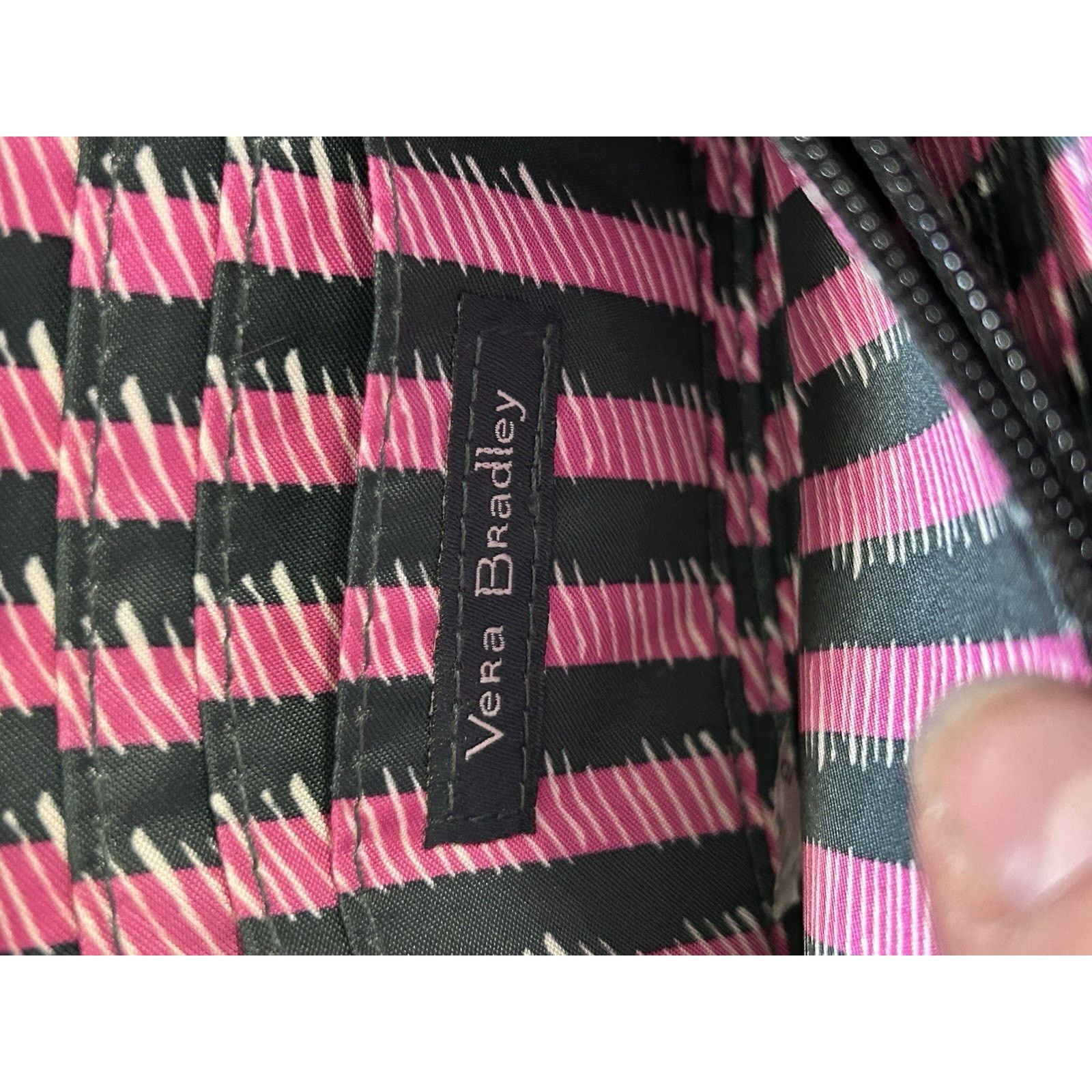 Vera Bradley vera bradley wallet zip around Black Pink Interior RFID Size ONE SIZE - 8 Thumbnail
