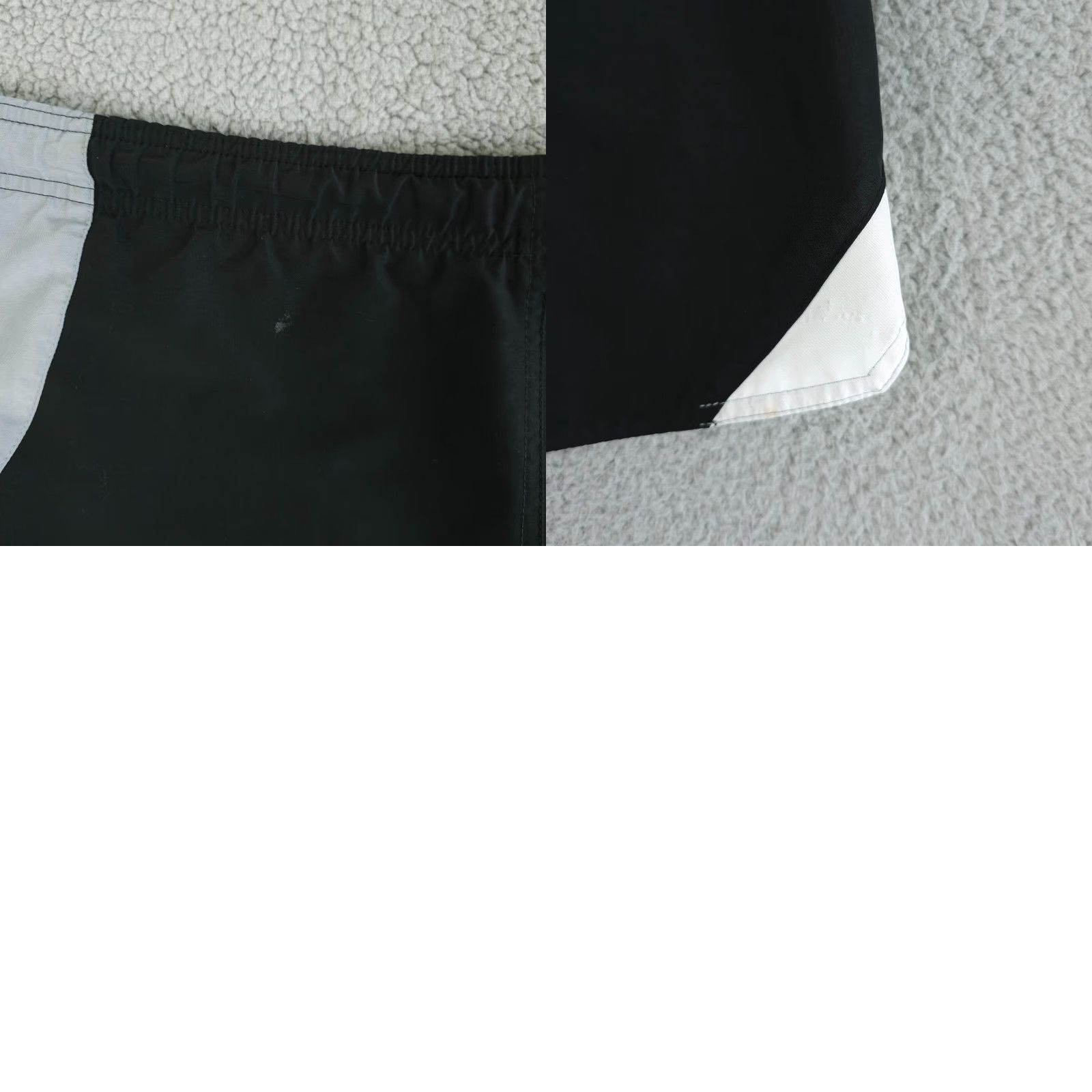 Nike Nike Shorts Mens Large Black White Board Swim Trunks Pockets Drawstring Surf Size US 33 - 10 Thumbnail
