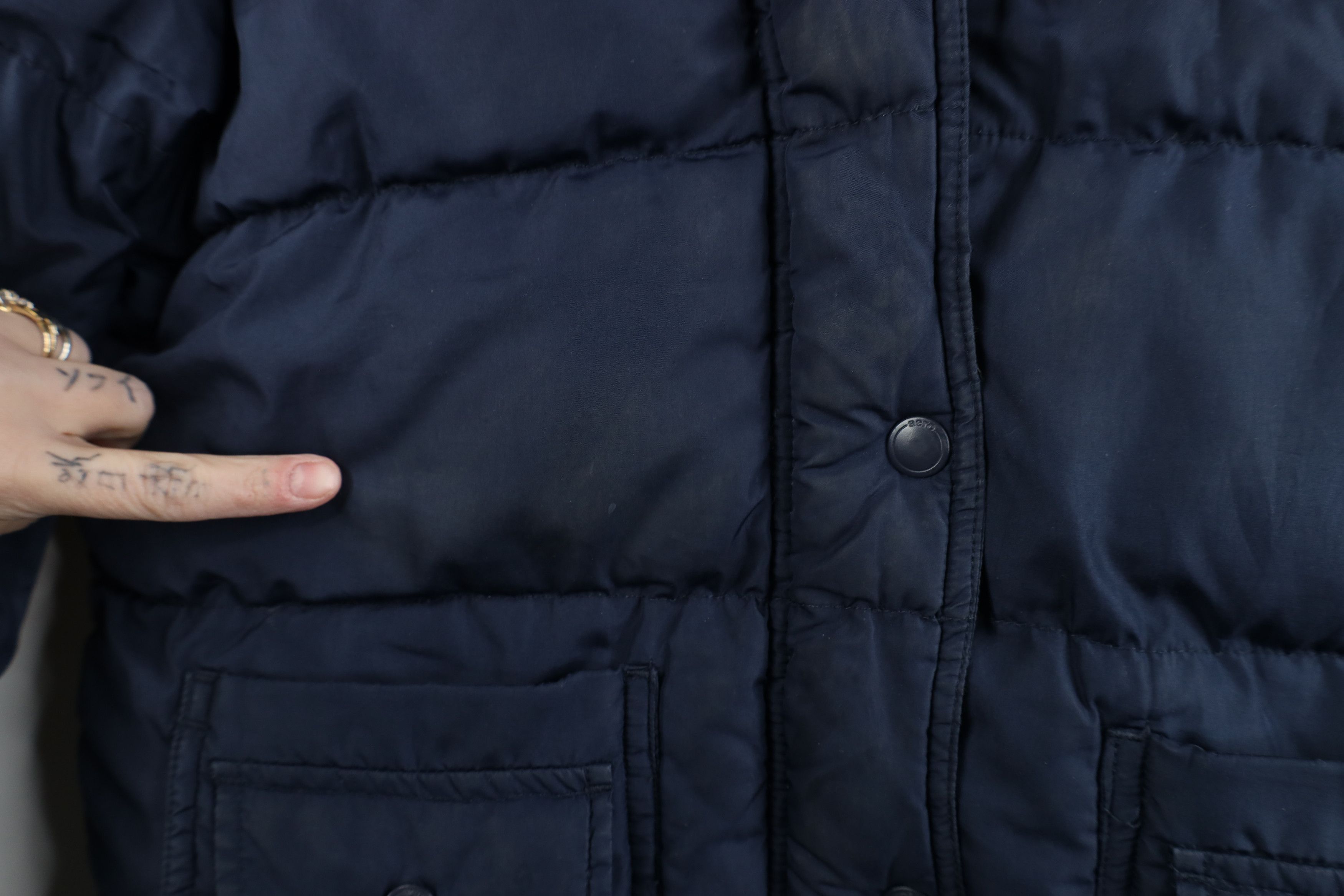 Aeropostale Vintage 90s Y2K Aeropostale Faux Fur Cropped Puffer Jacket Size M / US 6-8 / IT 42-44 - 5 Thumbnail