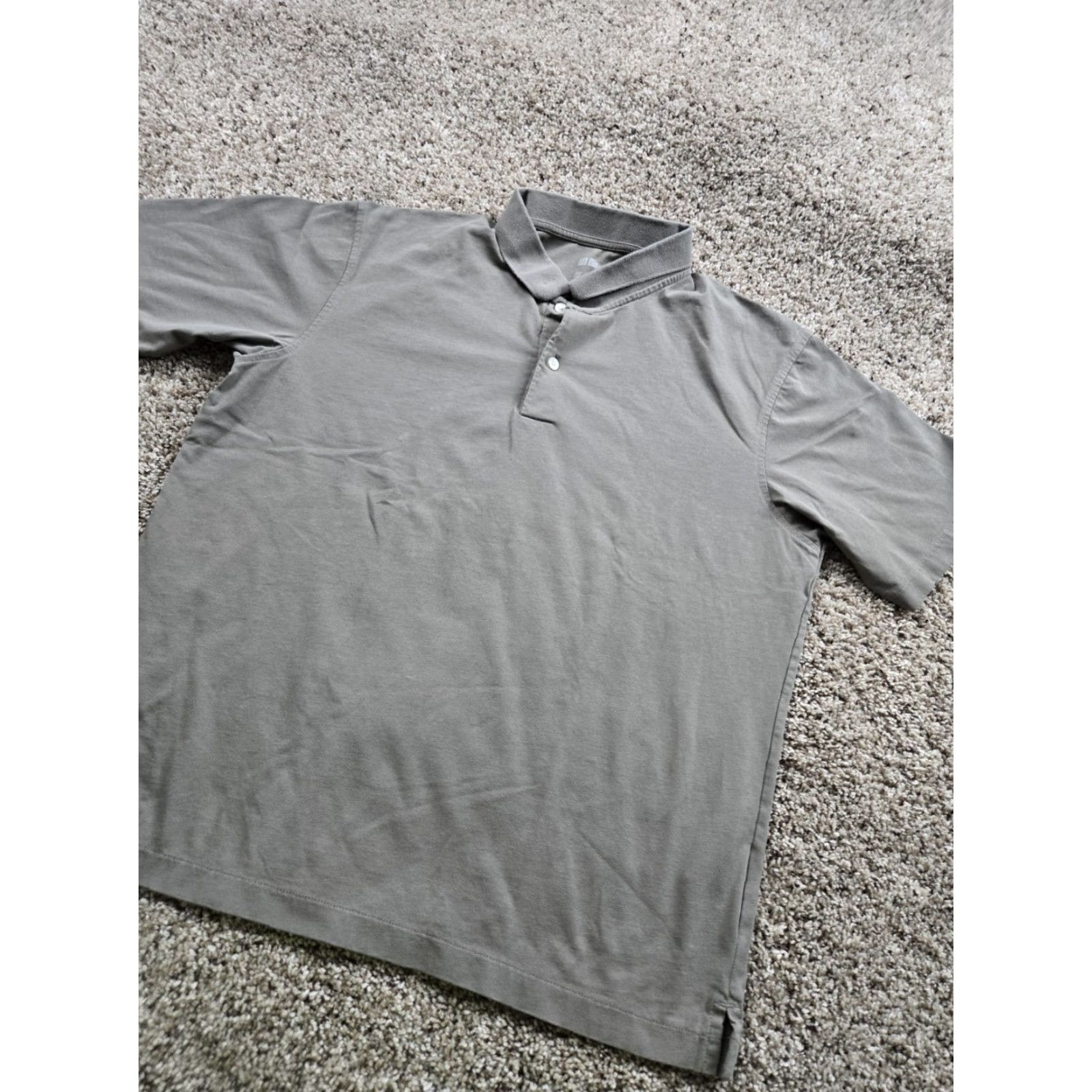 Uniqlo Uniqlo Polo Shirt Medium Mens Beige Short Sleeve Cotton Blend Breathable LifeWear Golf Sports Casual Shirt Mens Beige Size US M / EU 48-50 / 2 - 2 Thumbnail