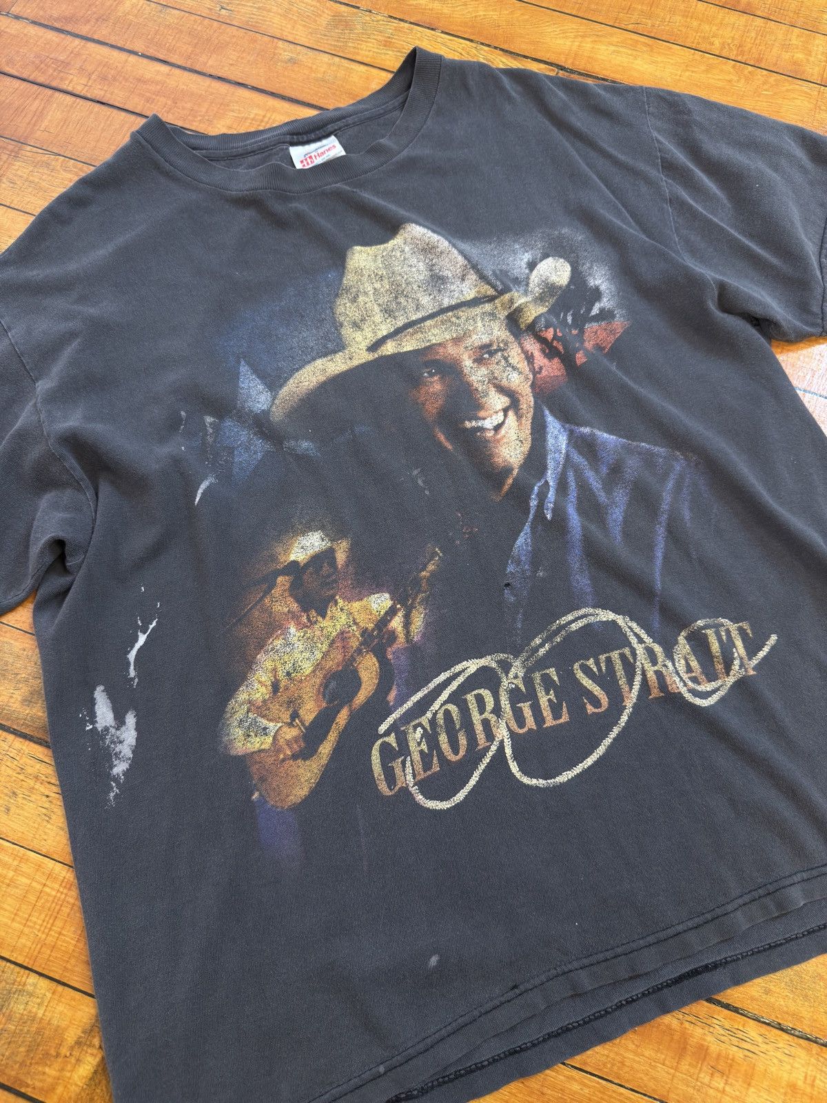 Vintage 2000s George Strait Tee Size US L / EU 52-54 / 3 - 1 Thumbnail