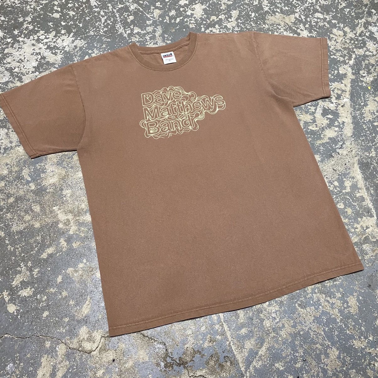 Band Tees Vintage Dave Matthews Band Brown Graphic Tshirt Y2K Size US L / EU 52-54 / 3 - 7 Thumbnail