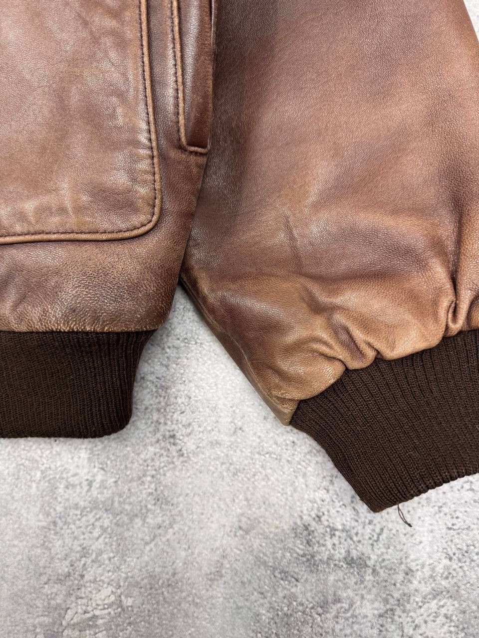Orvis Orvis Men Vintage Leather Jacket Brown Bomber Genuine Size US M / EU 48-50 / 2 - 3 Thumbnail