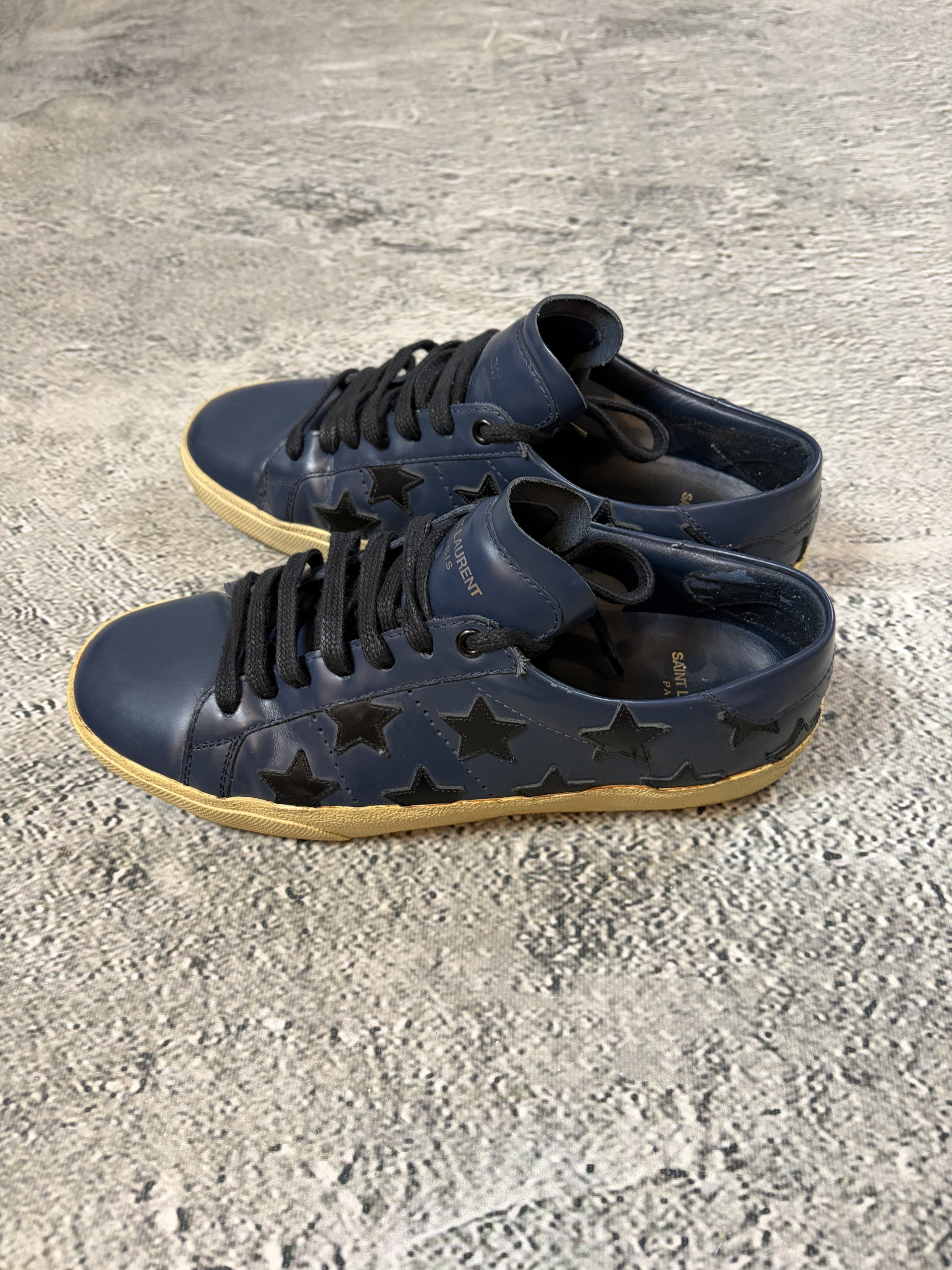 Saint Laurent Paris Saint Laurent Hedi Slimane sl06 Star sneakers low navy SLP Size US 7.5 / EU 40-41 - 4 Thumbnail