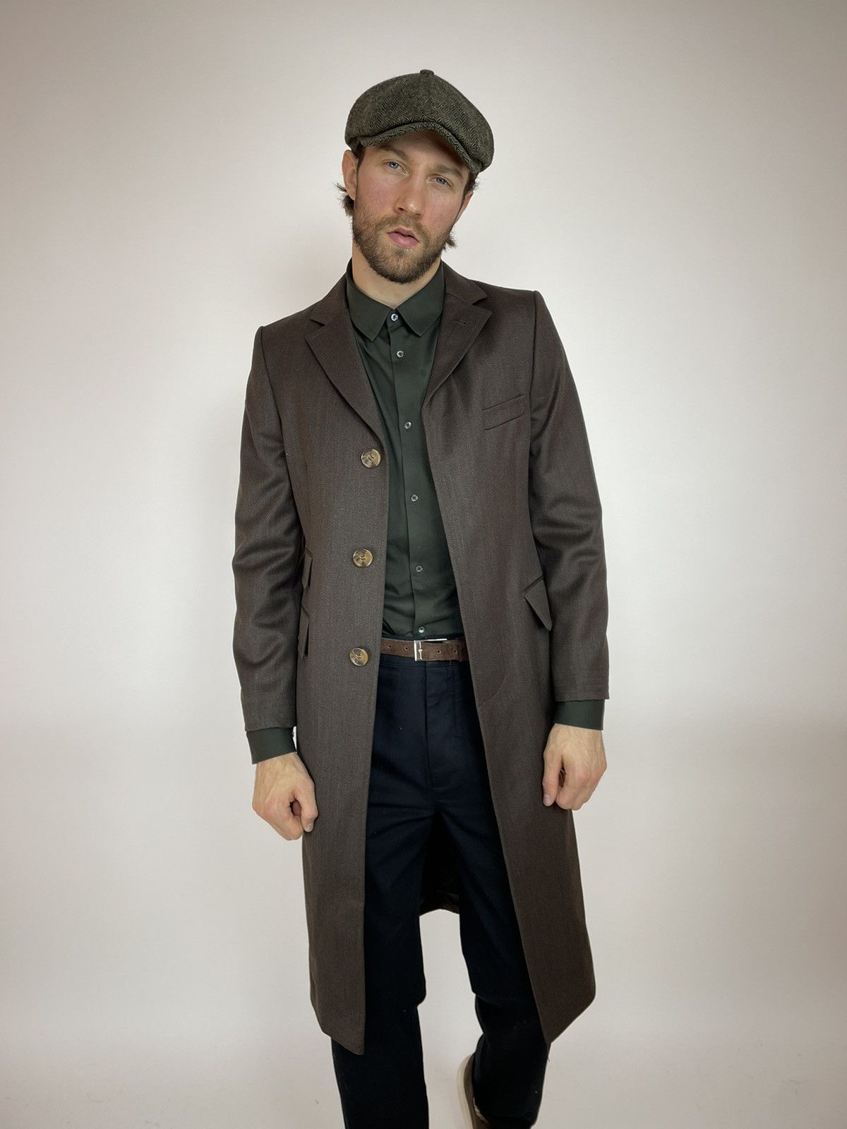 Other DOLZER Wool Coat Slim fit VITALE BARBERIS CANONICO FABRIC Size US S / EU 44-46 / 1 - 2 Thumbnail