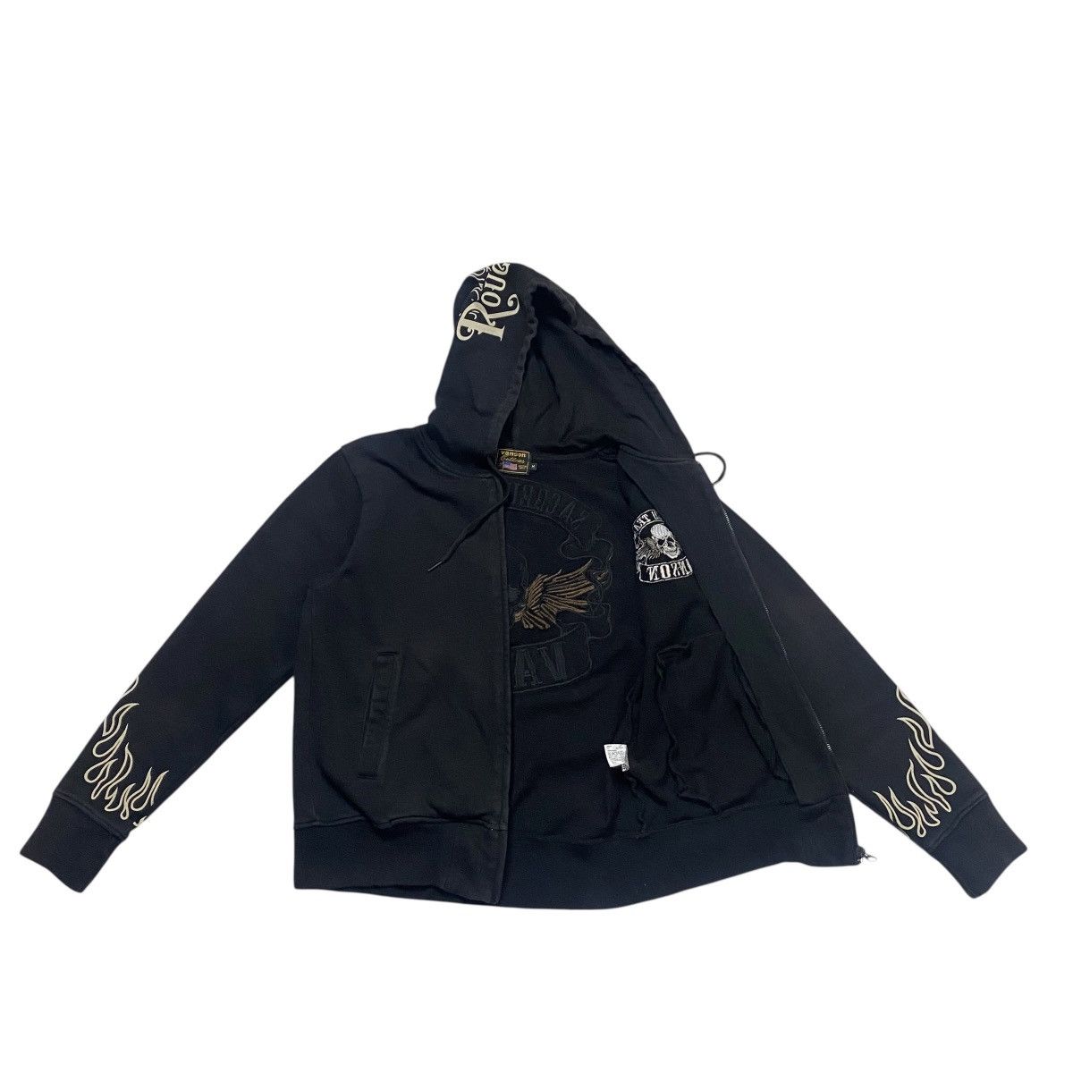 Vanson Leathers Rare🔥 Vanson Going Down the Road Zipup Hoodie Size US M / EU 48-50 / 2 - 6 Thumbnail