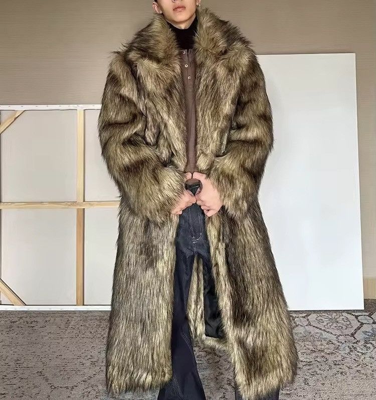 Other Faux Fur Designer Streetwear Maxi Winter Warm Men’s Coat Size US L / EU 52-54 / 3 - 1 Thumbnail