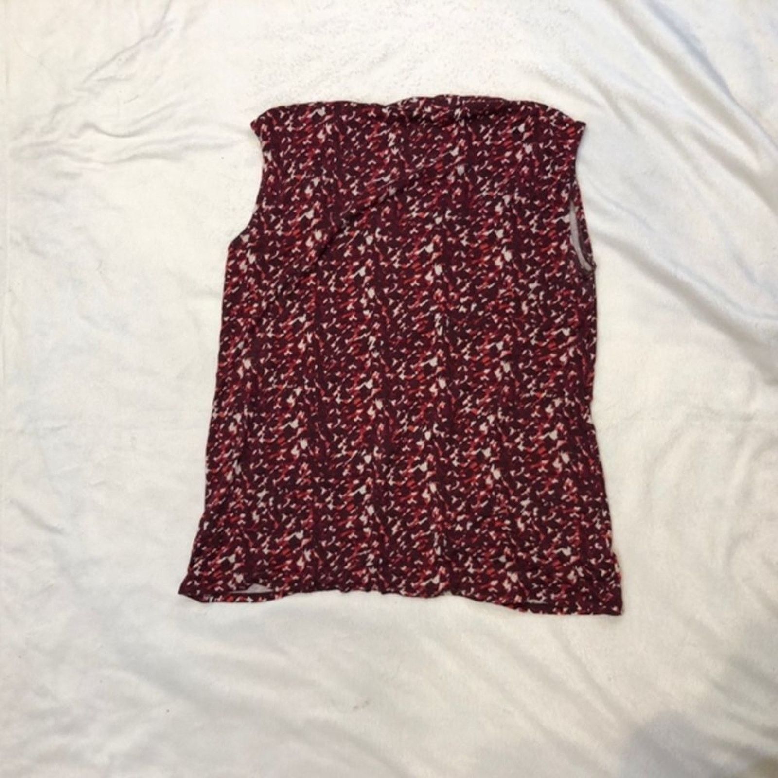 Coldwater Creek Coldwater Creek Red and Pink Abstract Print Tank Top | Sz M Size M / US 6-8 / IT 42-44 - 6 Thumbnail